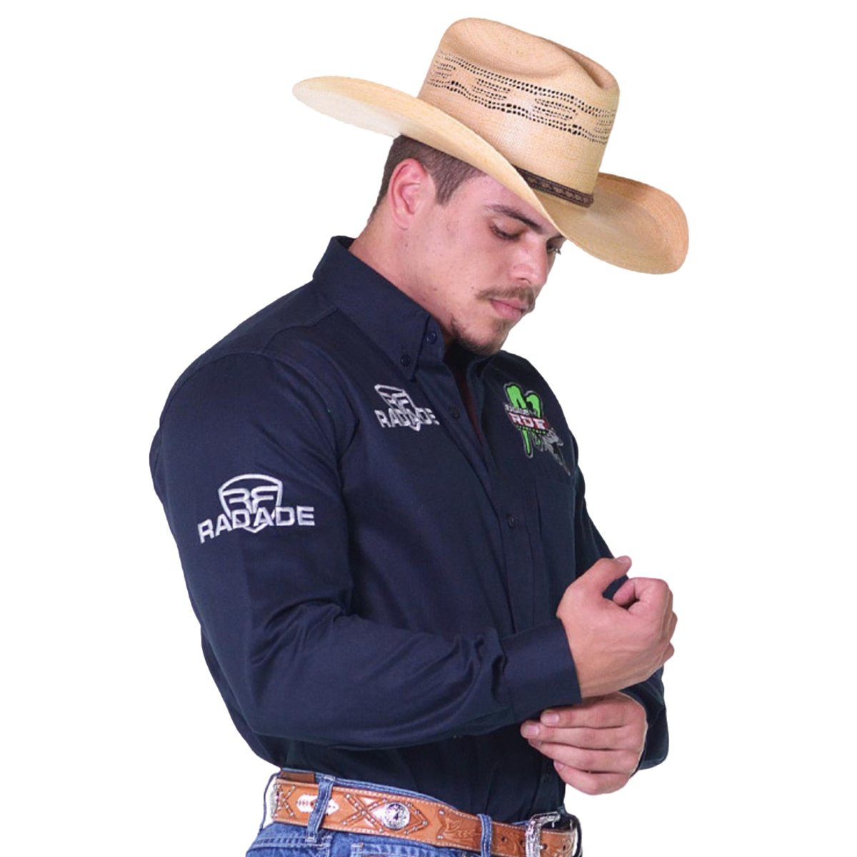 Camisa Rodeio Masculina Texana Manga Comprida Green Bull Radade - Paint ...