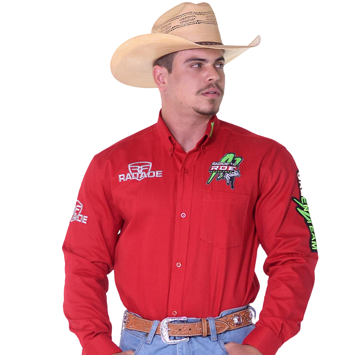 Camisa Rodeio Masculina Texana Manga Comprida Green Bull Radade - Paint ...