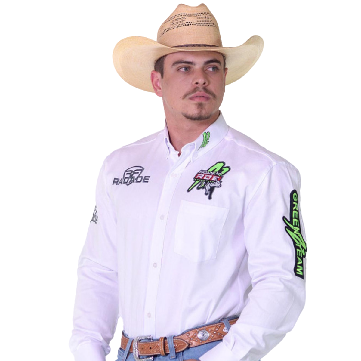 Camisa Rodeio Masculina Texana Manga Comprida Green Bull Radade - Paint ...
