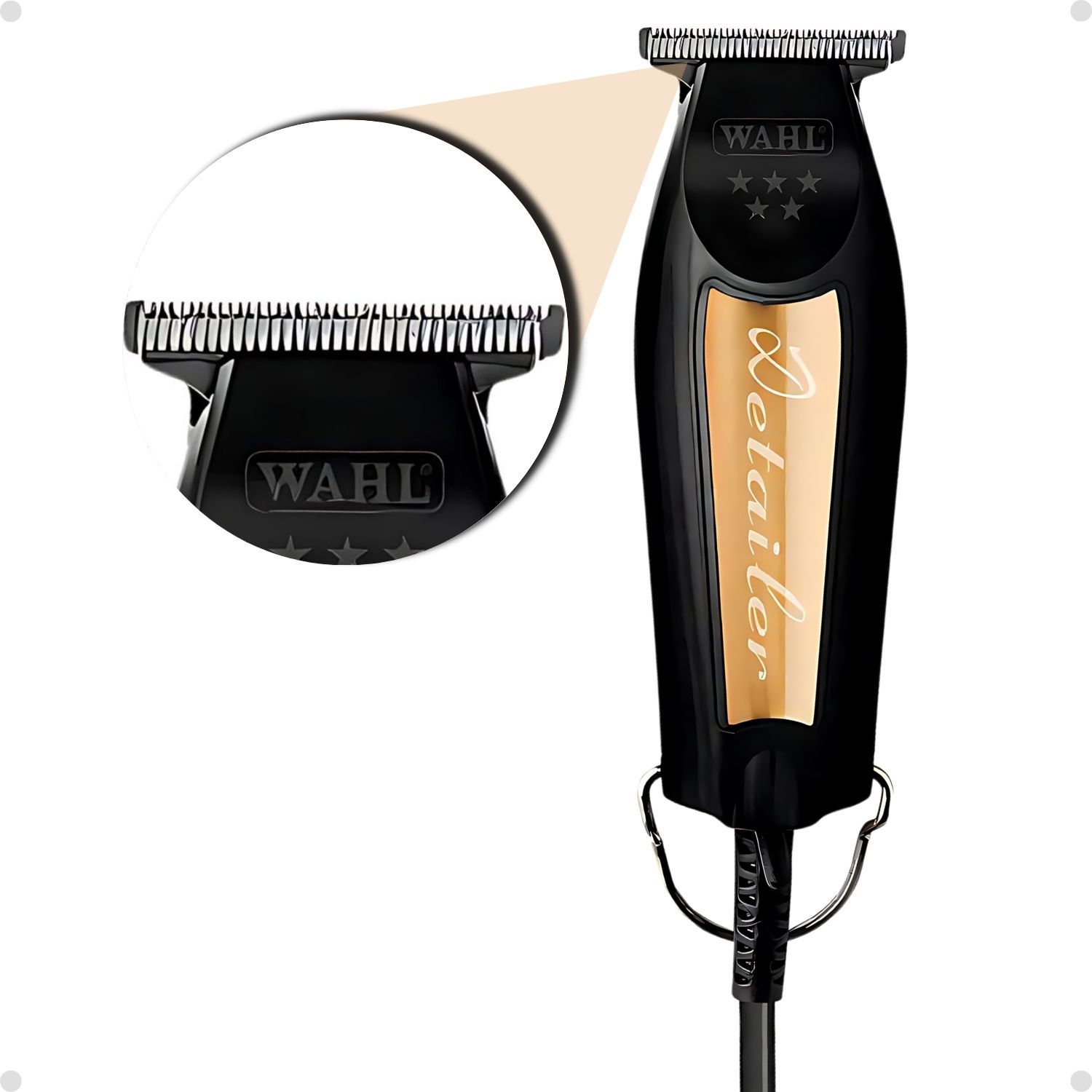 Máquina De Acabamento Wahl 5 Star Series Black & Gold Detailer