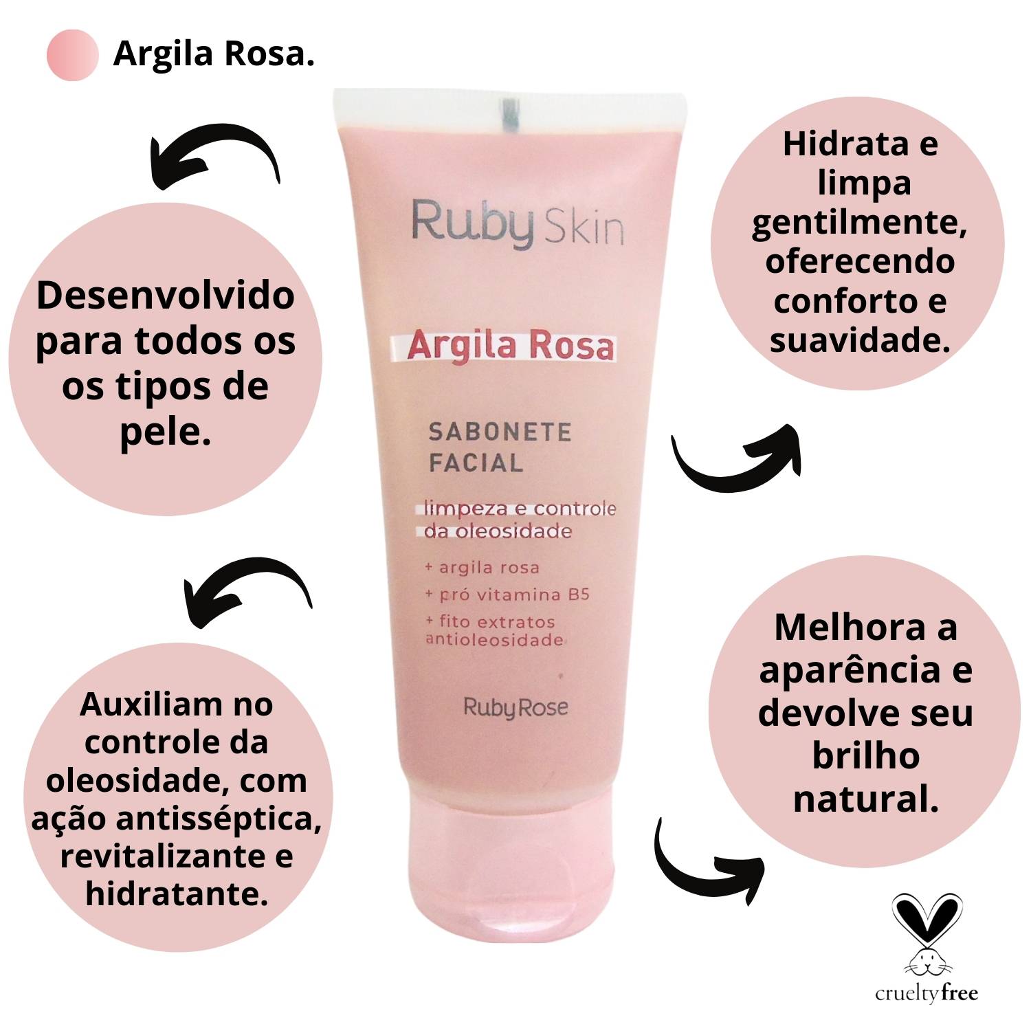 Ruby Skin Sabonete Facial Ruby Rose Ruby Skin Argila Rosa 100ml - Teruya ...