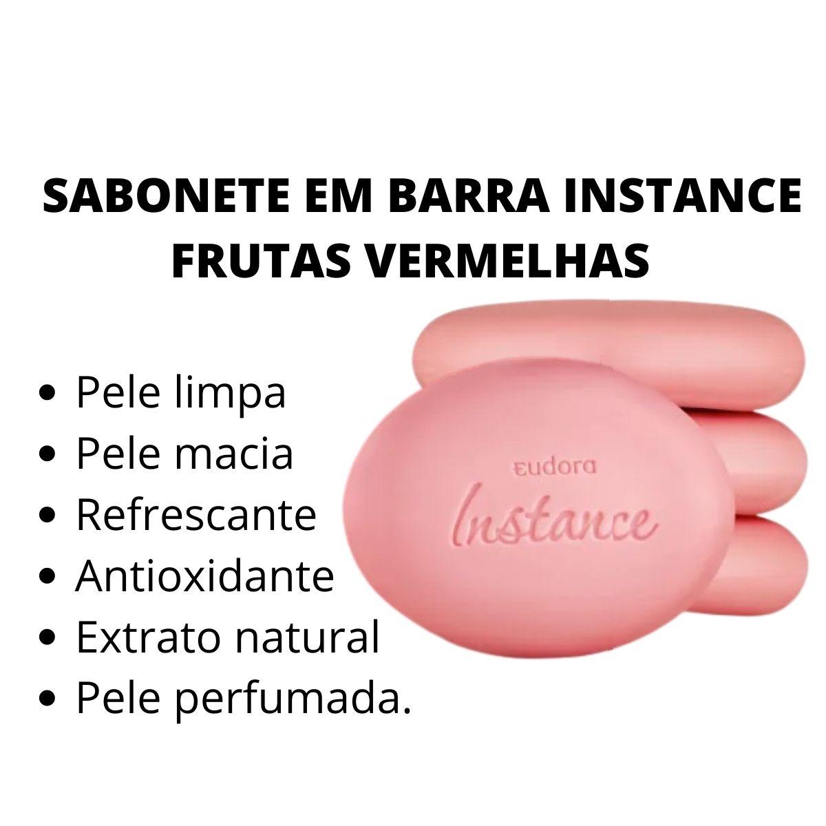 Instance Sabonete SABONETE EM BARRA INSTANCE FRUTAS VERMELHAS COM 4 UNIDADES EUDORA ...