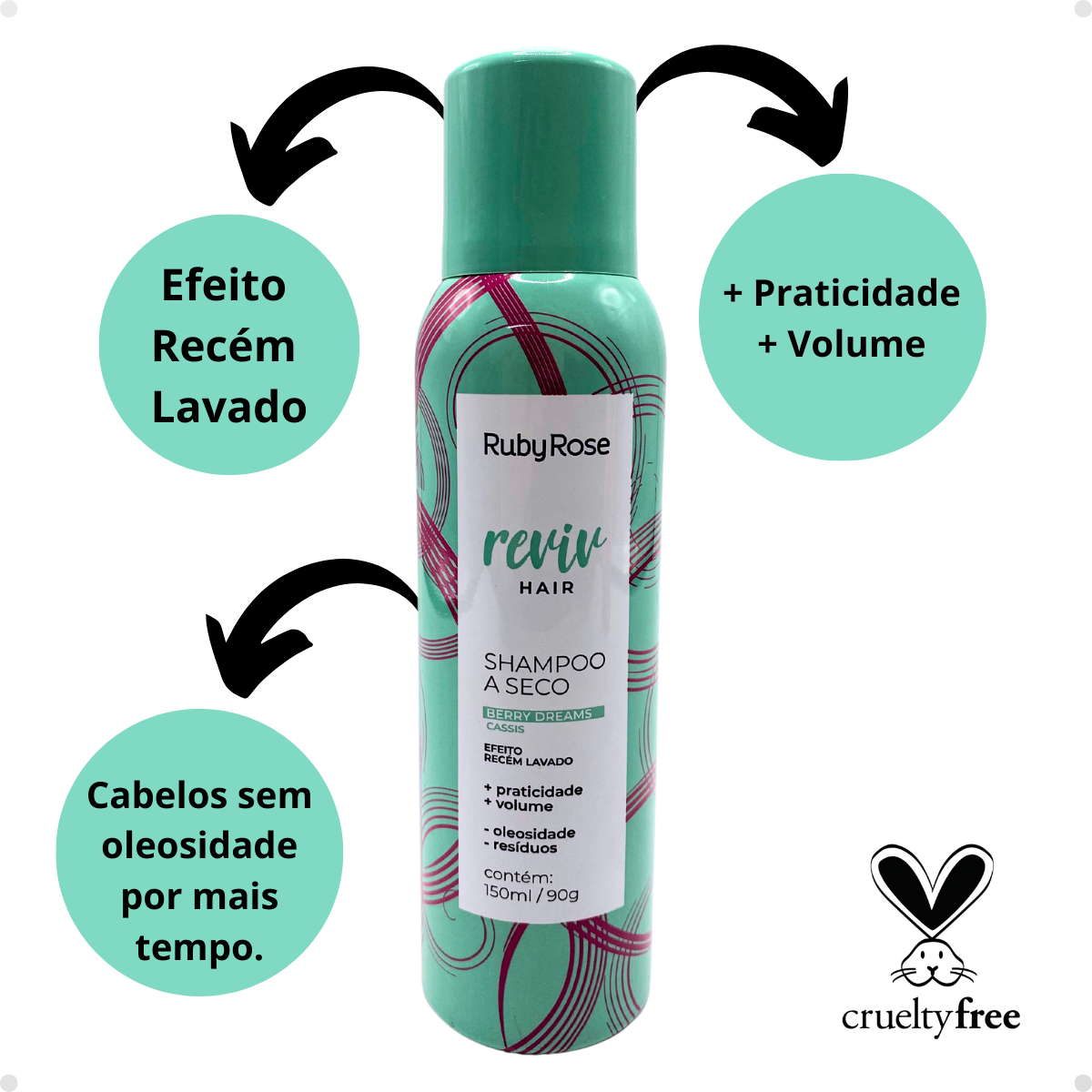 Shampoo A Seco Ruby Rose Reviv Hair Berry Dreams Cassis Hb-805 - Teruya ...