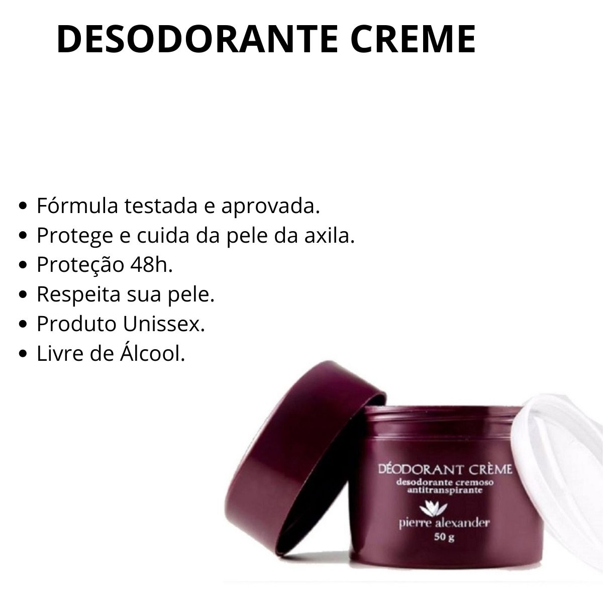 KIT PIERRE ALEXANDER DESODORANTE CREME 50G C/9 UNIDADES - Teruya