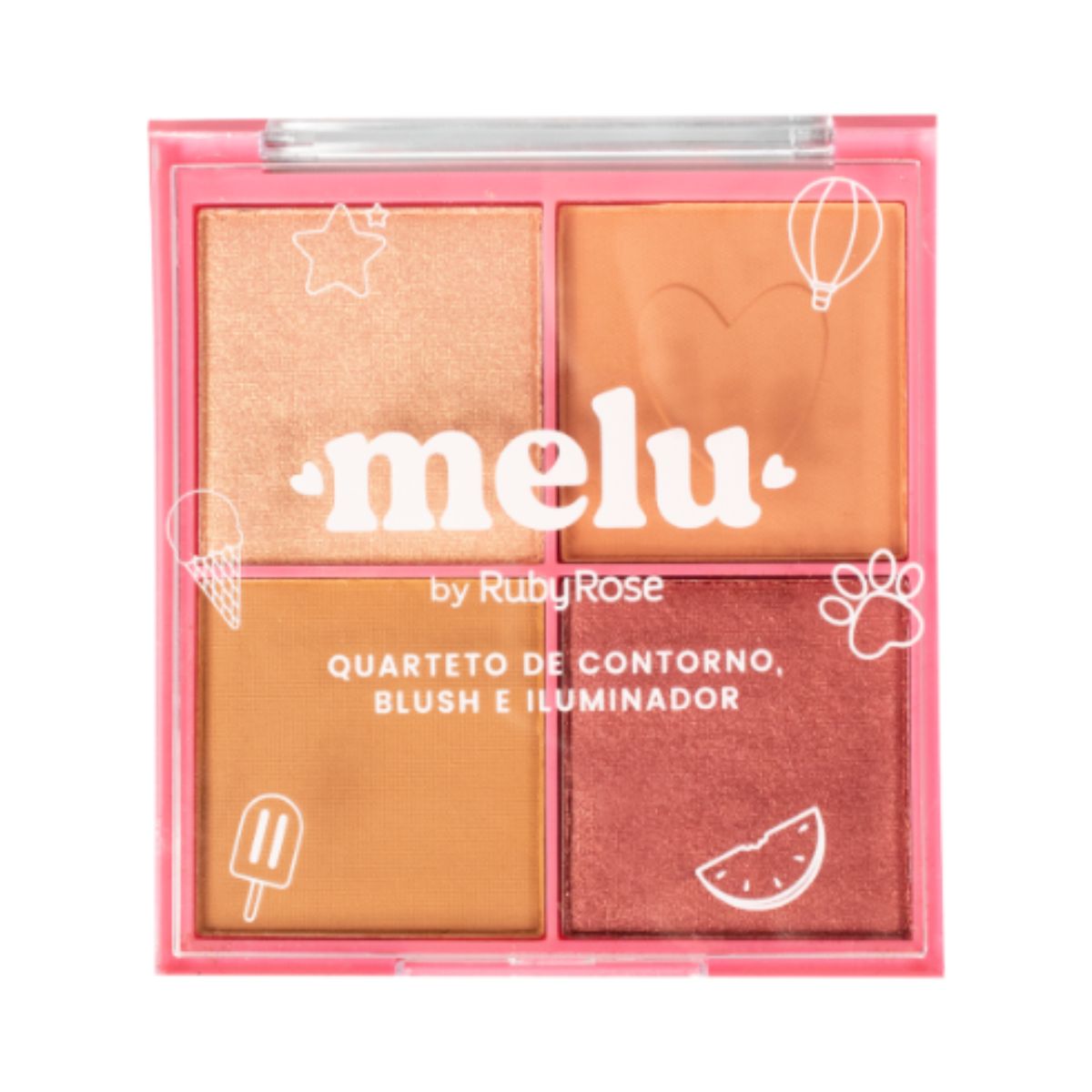 QUARTETO MELU BY RUBY ROSE COR:01 HB-7531/1 9G - Teruya