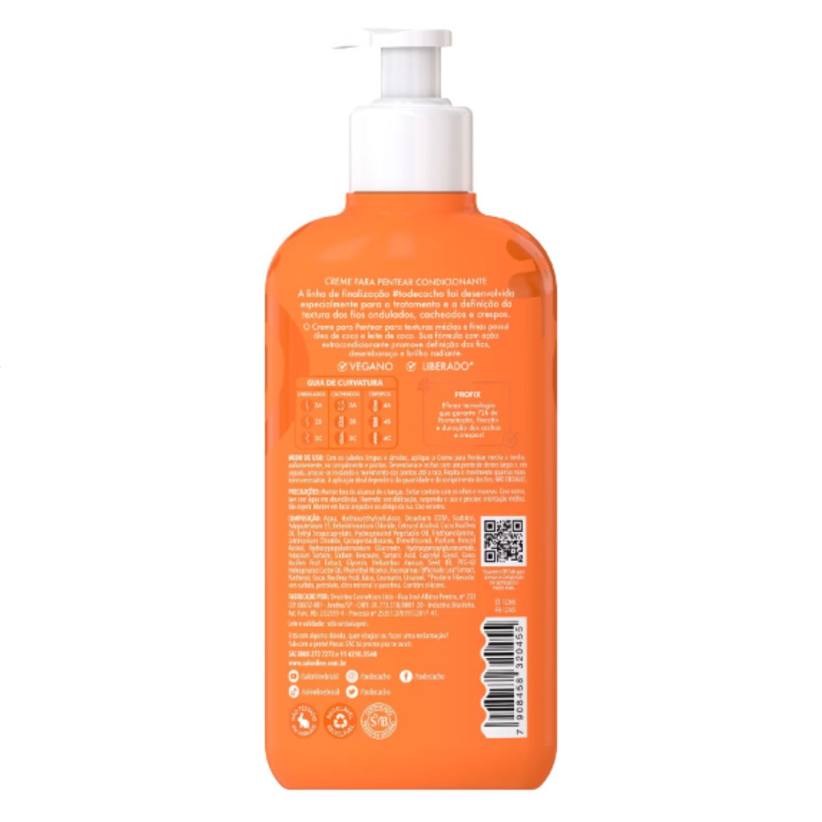 CREME PARA PENTEAR SALON LINE #TODECACHO COCO 300ML - Teruya ...