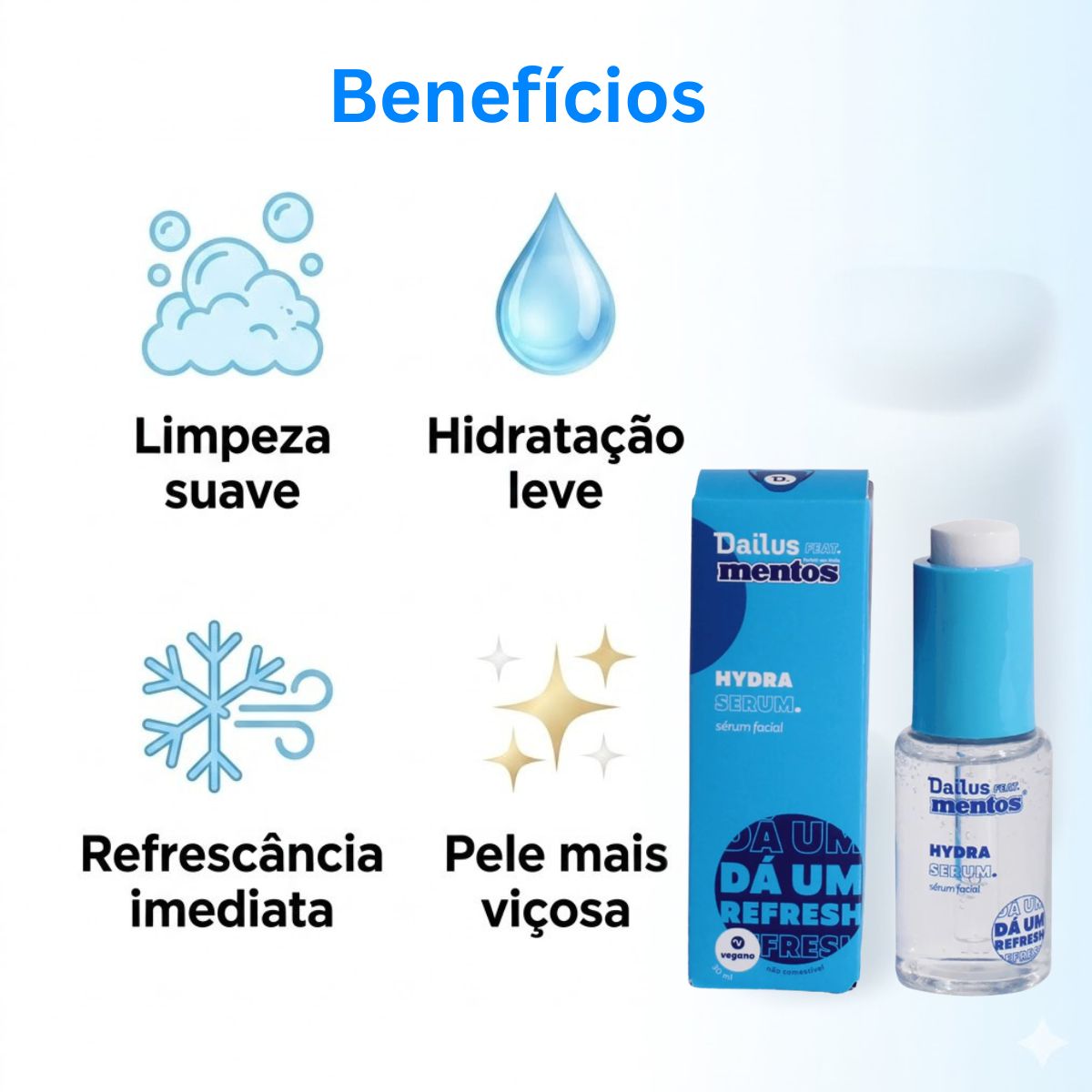 Sérum Facial Dailus Feat Mentos Hydra Sérum 30ml - Teruya