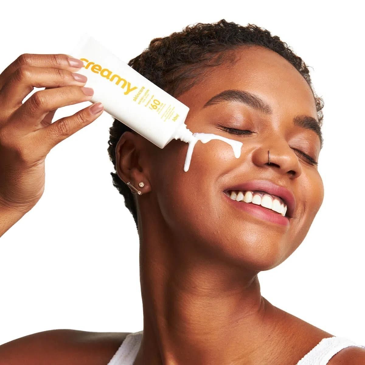 GEL CLAREADOR ANTIACNE + PROTETOR SOLAR FPS 60 CREAMY SKINCARE