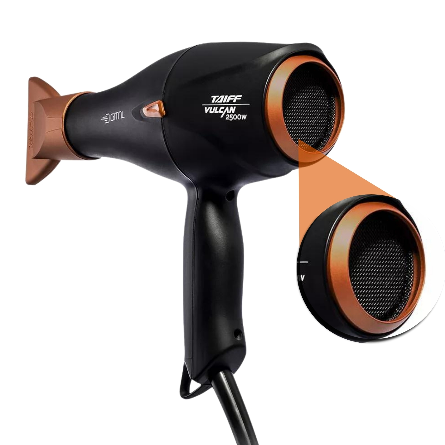 Secador Taiff Profissional Vulcan 2500w Digital 220V - Teruya