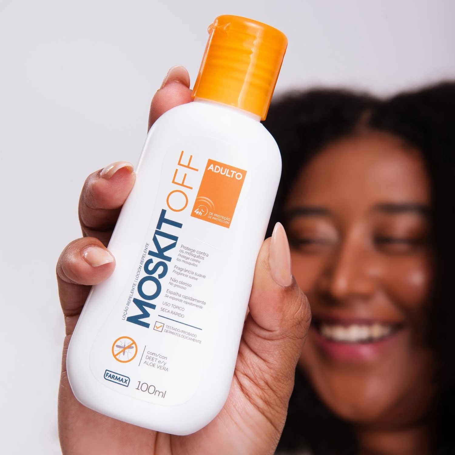 Moskit Out Loção Repelente Moskit Off Adulto 100ml - Teruya - Cosméticos e Perfumaria