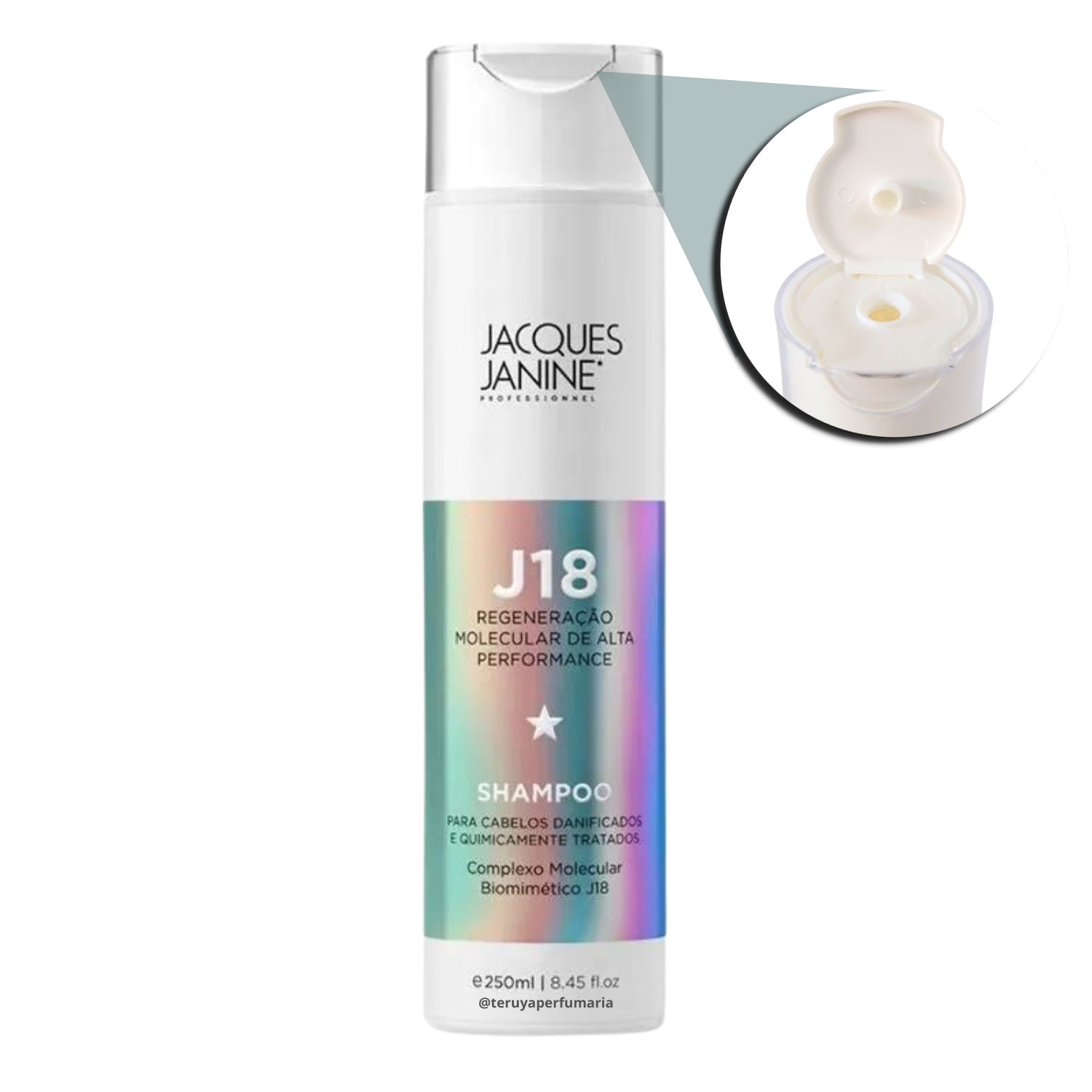 Shampoo Jacques Janine J18 Regeneração Molecular 250ml - Teruya
