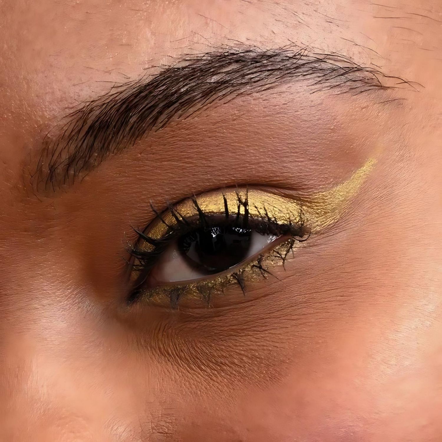 Lápis Retrátil em Gel à Prova D'água Ruby Kisses Glittery Gold