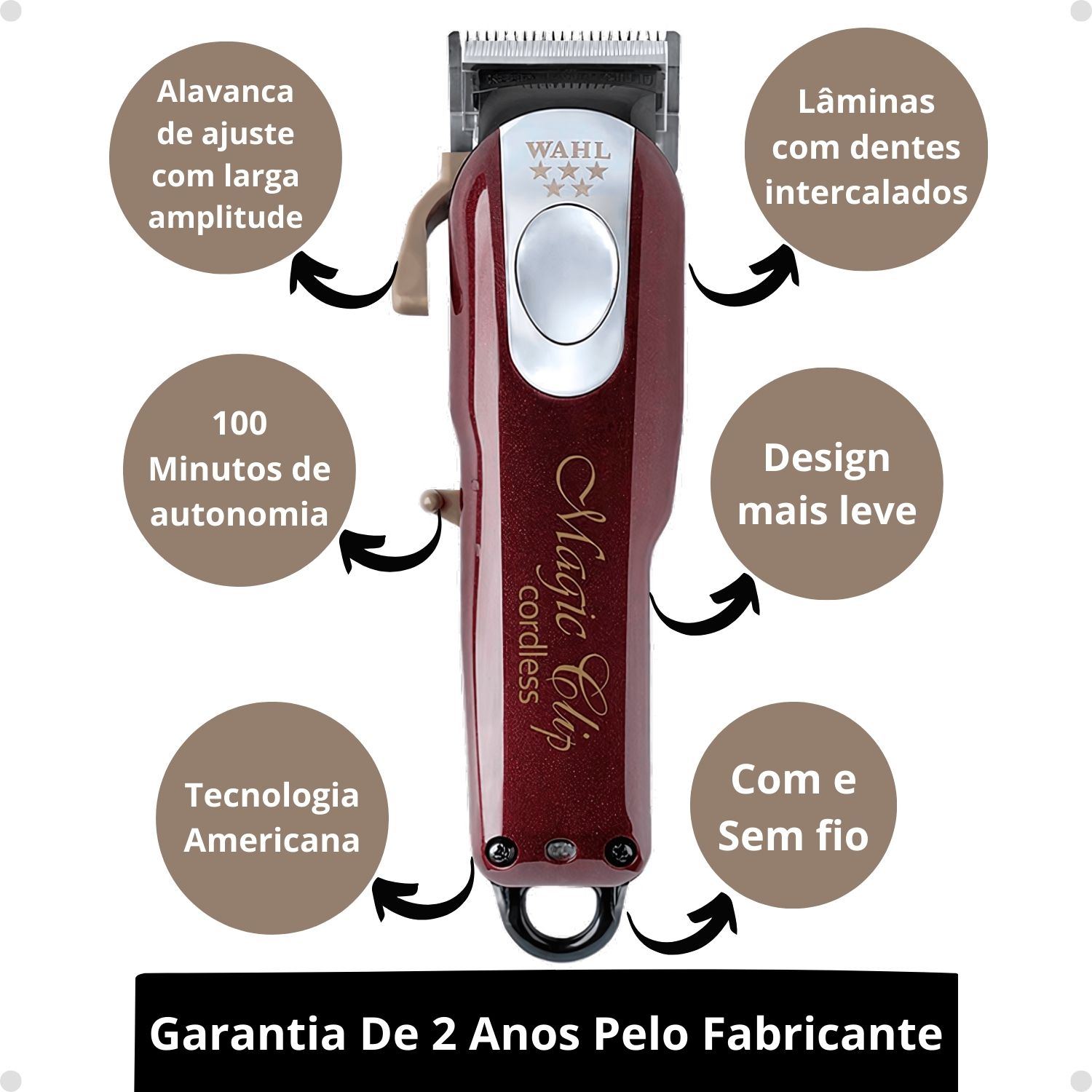 Máquina De Corte Wahl 5 Star Series Magic Clip Cordless Bivolt