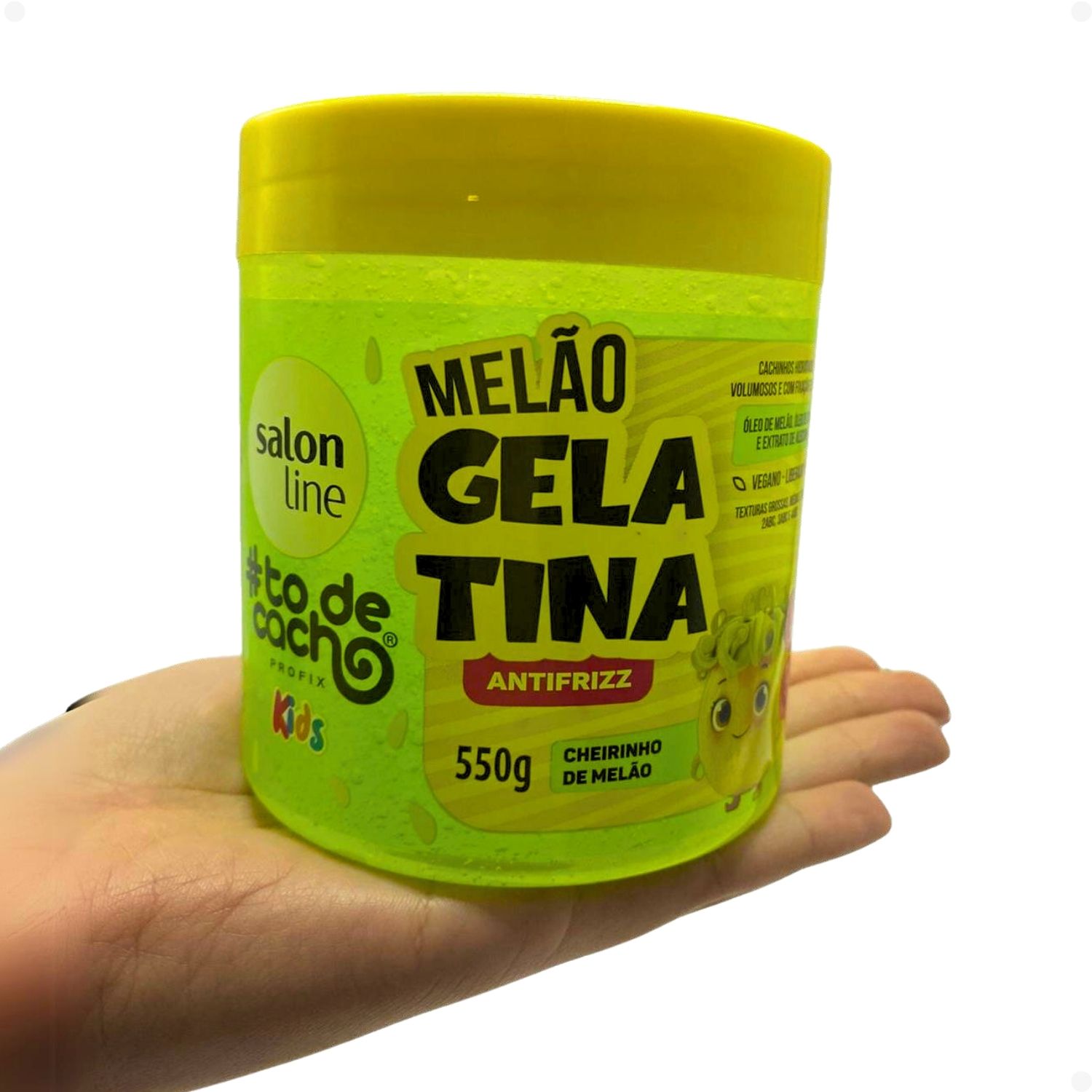 Gelatina Antifrizz Salon Line Kids #todecacho Melão 550g - Teruya