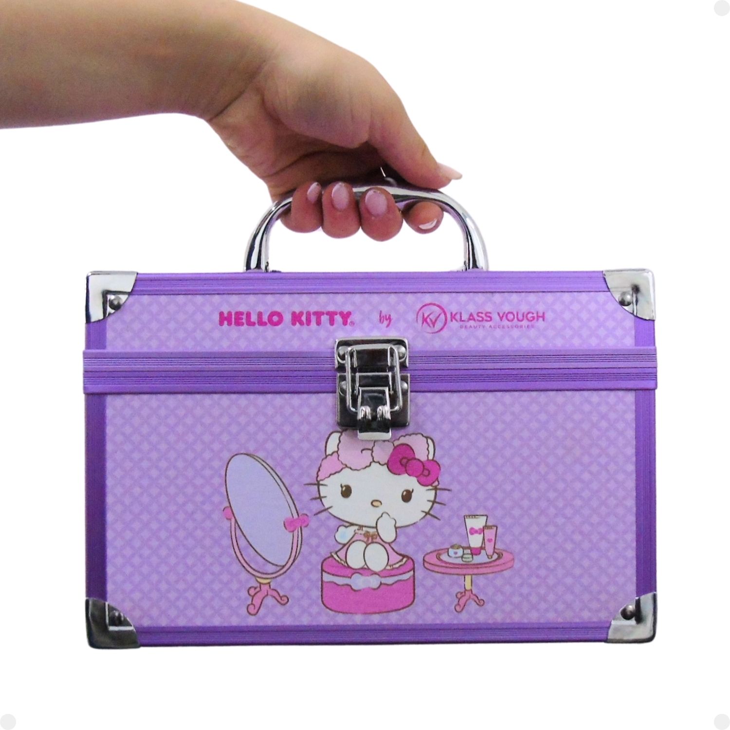 Maleta Estampada Hello Kitty by Klass Vough Lilás Dbhk-01l