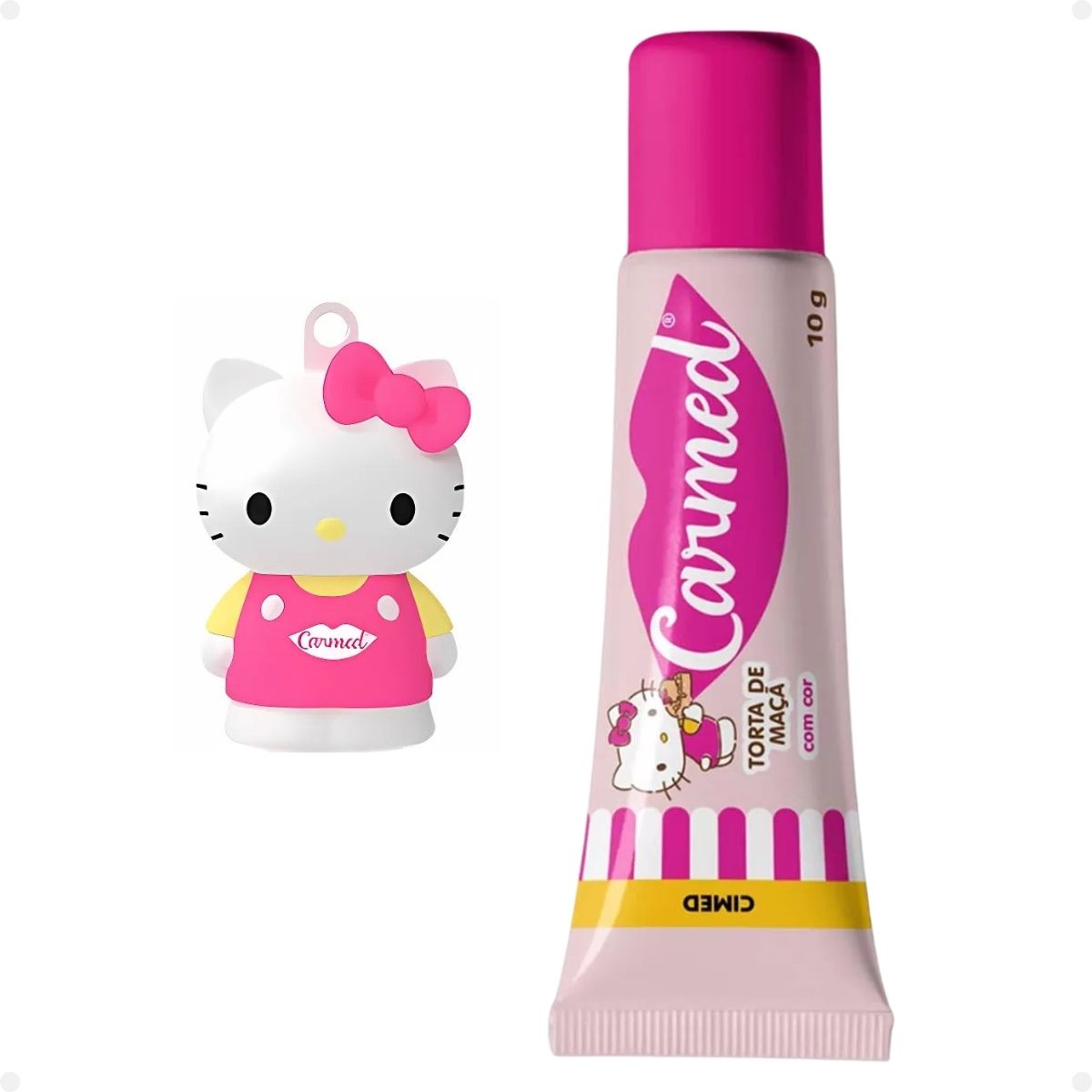 Hidratante Labial Carmed Hello Kitty Torta De Maçã Edição Limitada 10g ...