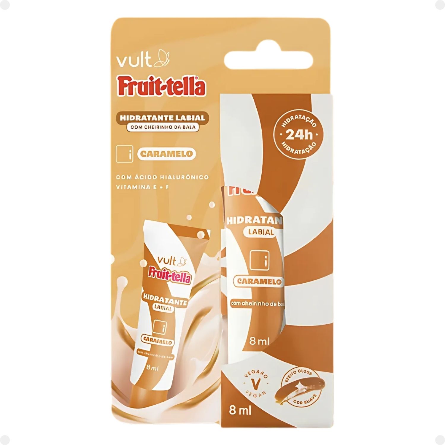 Hidratante Labial Fruit-Tella Vult Caramelo 8ml - Teruya - Cosméticos e ...