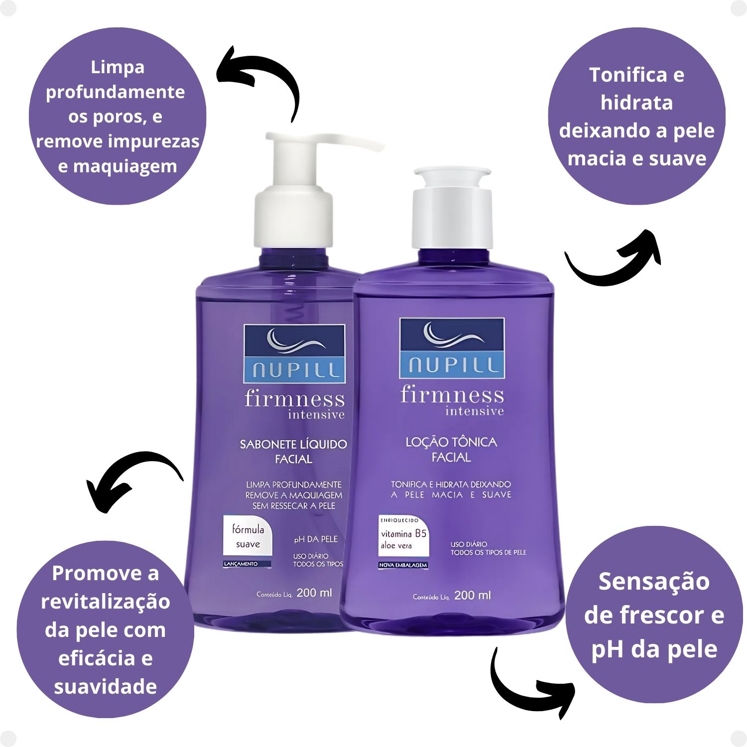 Kit Nupill Firmness Intensive: Sabonete e Loção Tônica 200ml