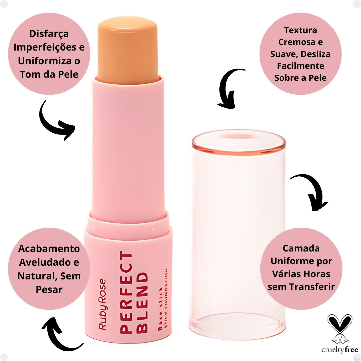 Base Stick Ruby Rose Perfect Blend FS30 HB-M300-3 - Teruya - Cosméticos ...