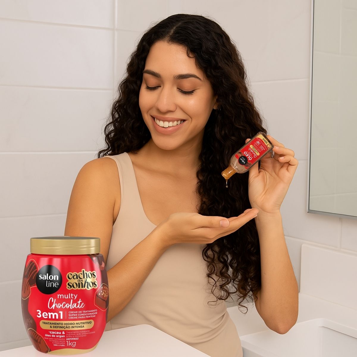 Kit Salon Line Multy Maravilhas: 1 Creme Multifuncional e 1 Óleo