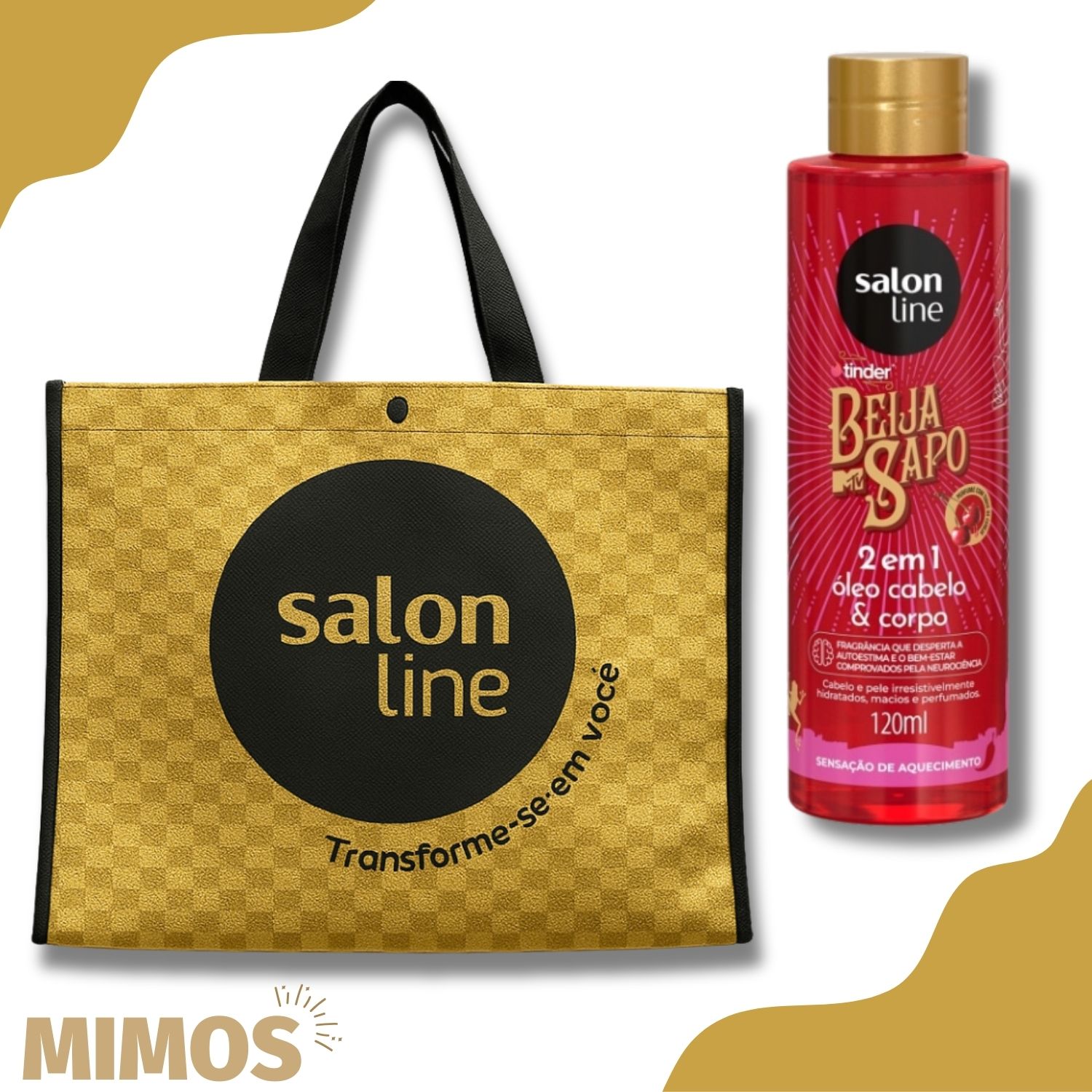 ​サロライン SOS カリョス 10-in-1 豪華4点セット Kit Salon Line SOS Cachos 10 Em 1 Multibenefícios Completo + Mimos
