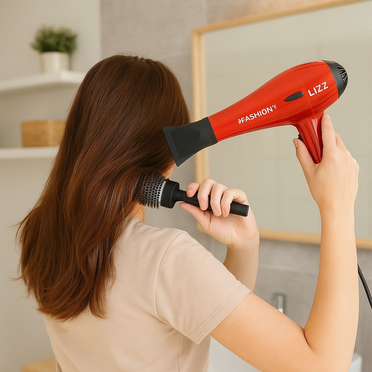 Secador Lizz Fashion vermelho 2200w 220v - Teruya - Cosméticos e