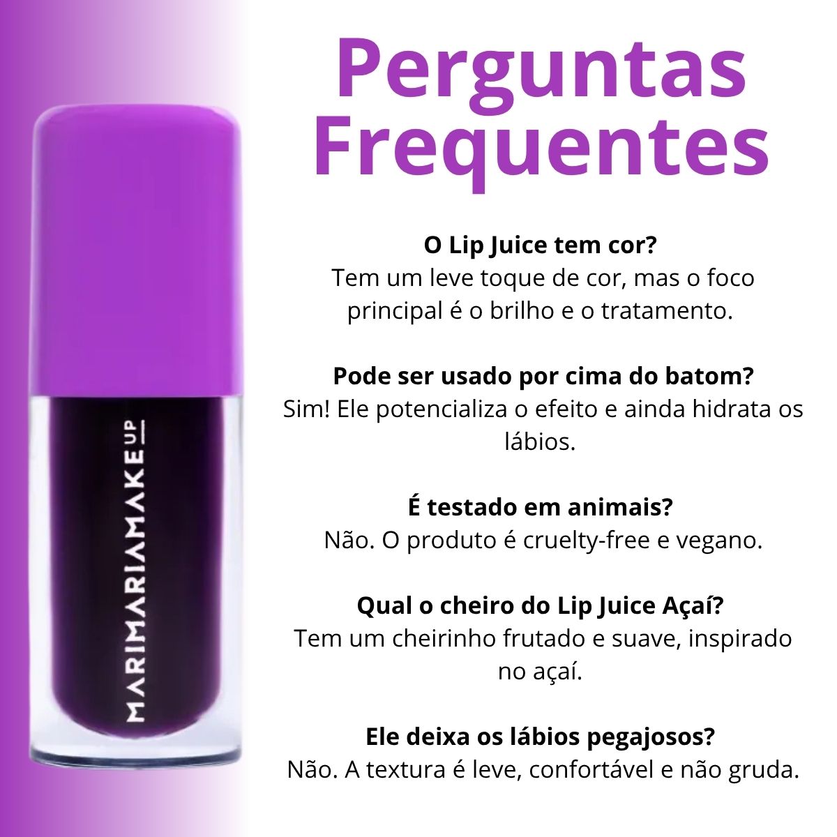Lip Oil Mari Maria Makeup Lip Juice Açai - Teruya - Cosméticos e