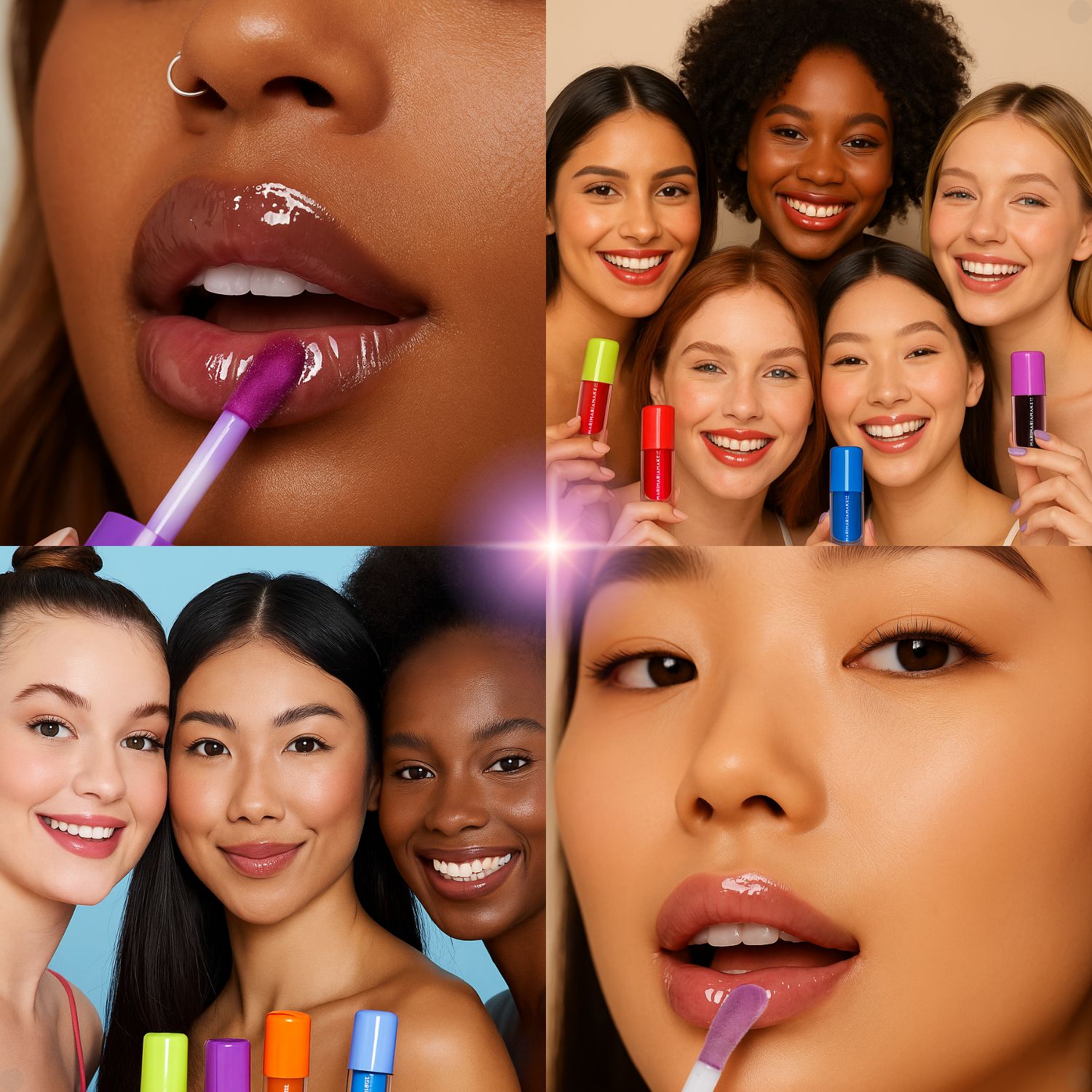 mari8688 まとめ商品 Kit Mari Maria: 5 Lip Oil Melância, Morango, Tangerina, Açai e