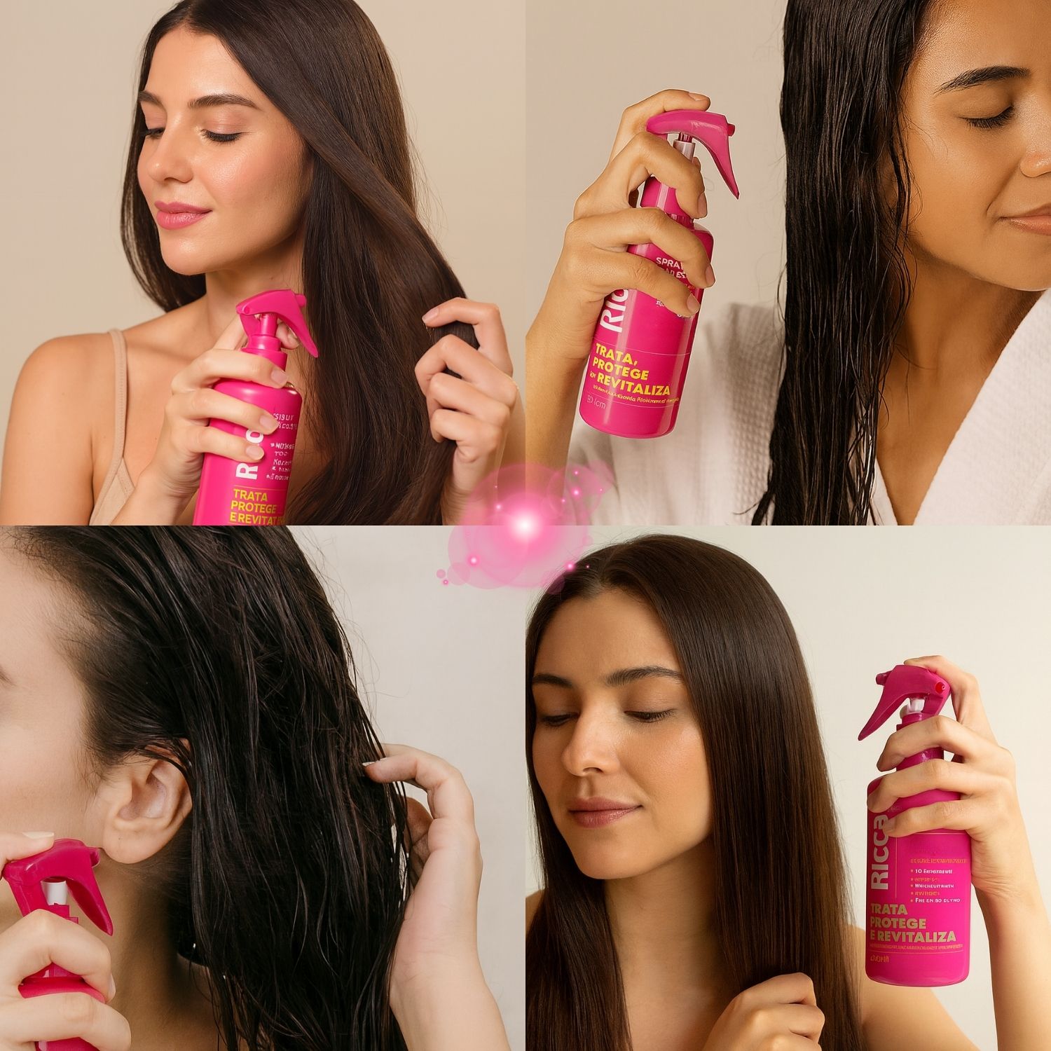 Spray Uso Essencial Ricca Trata, Protege e Revitaliza 250ml