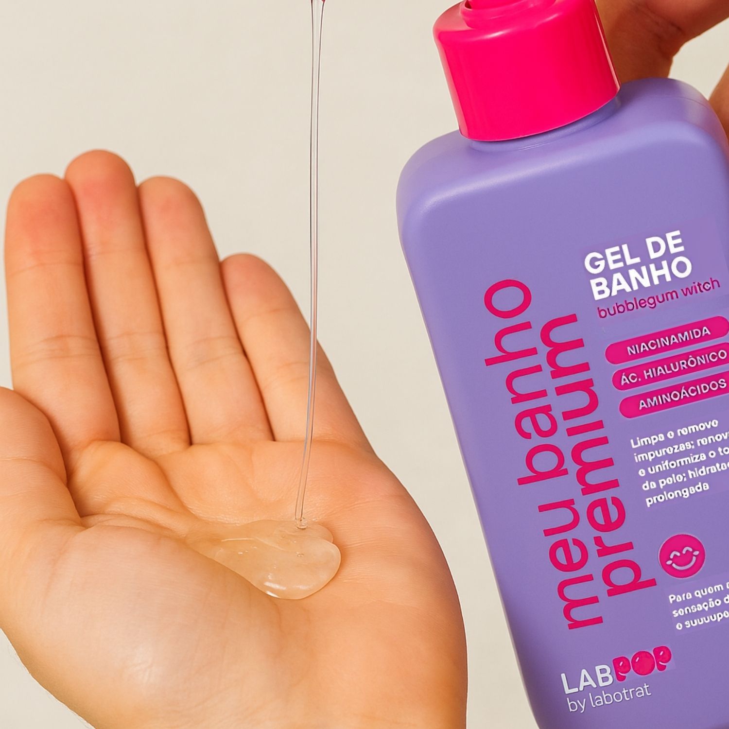Gel de Banho LabPop by Labotrat Meu Banho Premium Bubblegum Witch