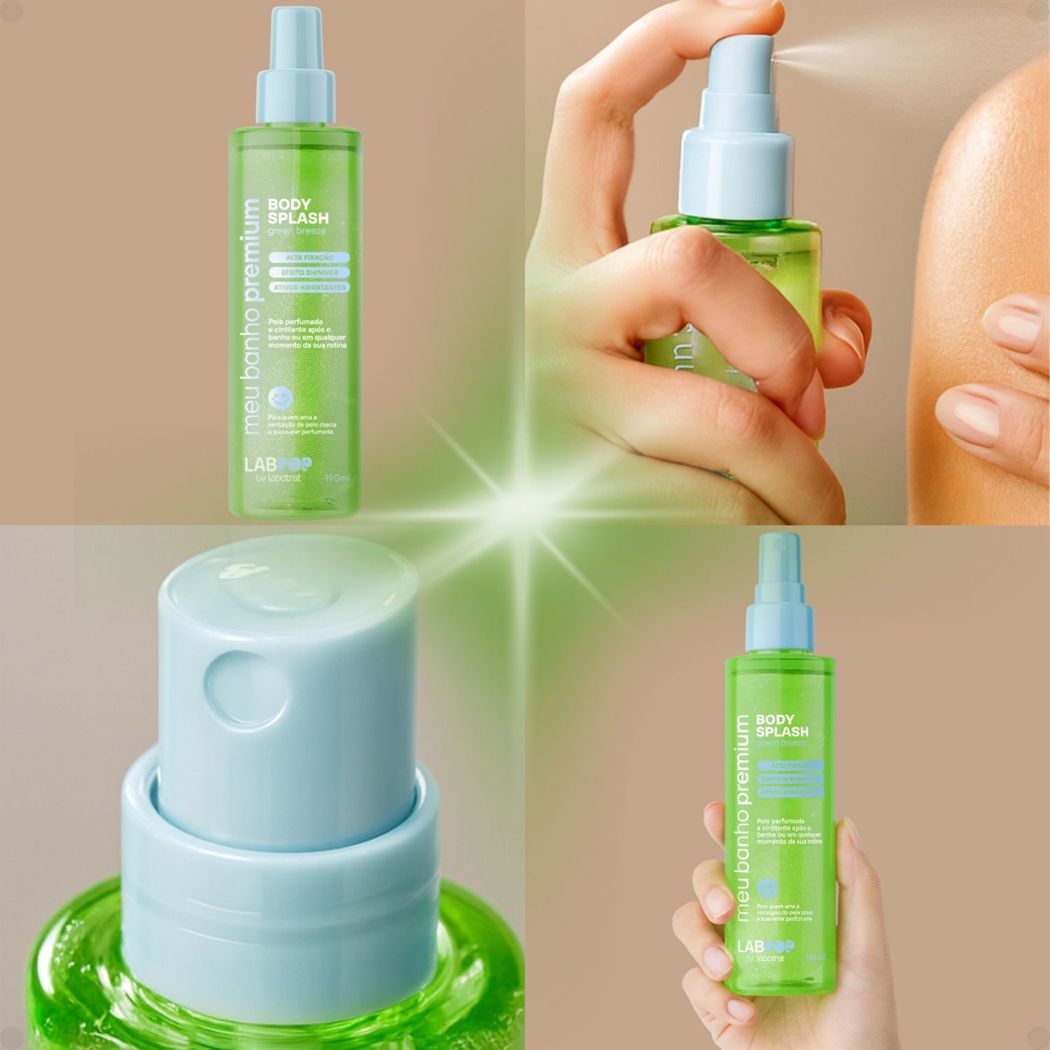 Body Splash LabPop by Labotrat Meu Banho Premium Green Breeze
