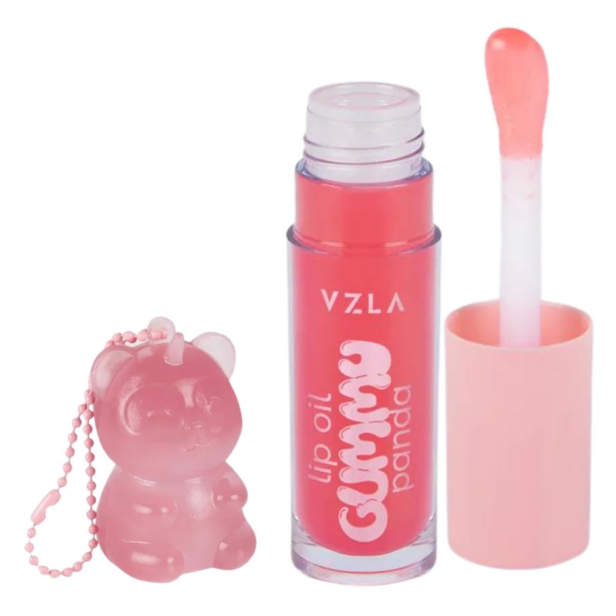 Lip Oil Vizzela Strawberry Jelly Com Chaveiro Gummy Panda - Teruya