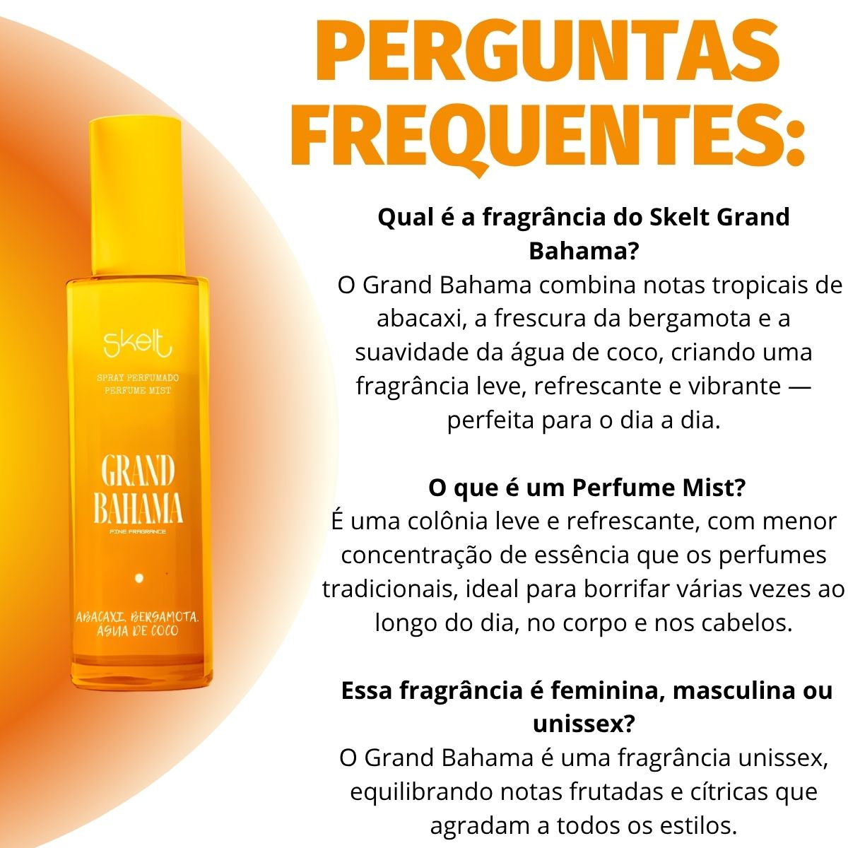 Colônia Skelt Perfume Mist Grand Bahama 100ml - Teruya