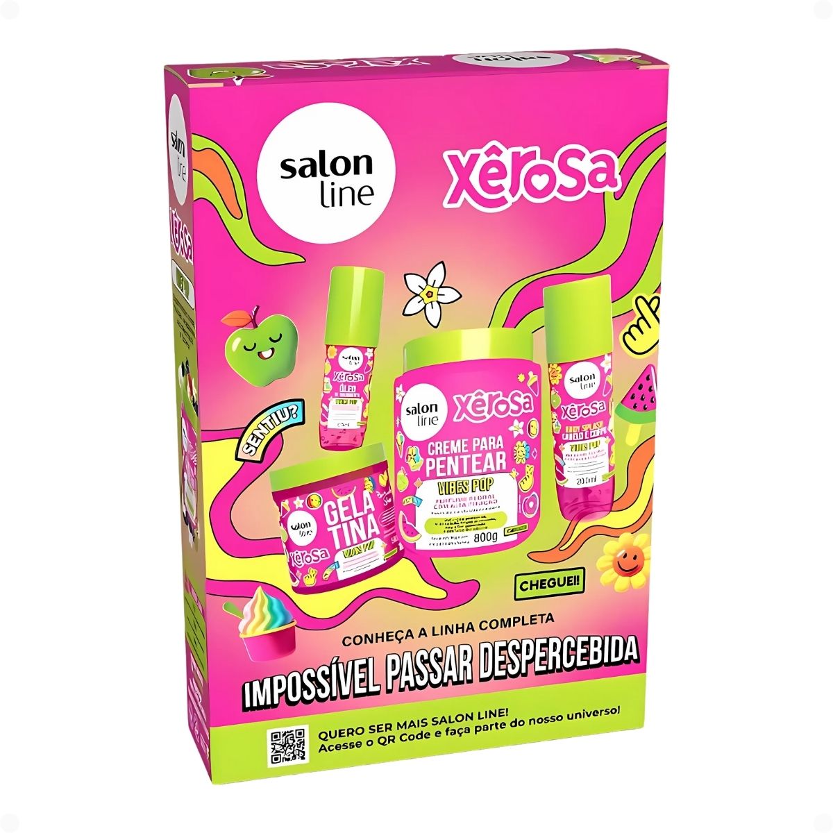 Kit Salon Line Xêrosa Vibes Pop: Shampoo 300ml e Condicionador