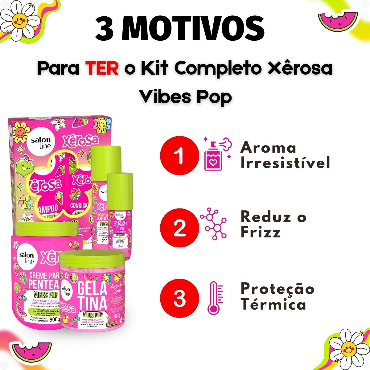 Kit Salon Line Xêrosa Vibes Pop Completo - Teruya - Cosméticos e