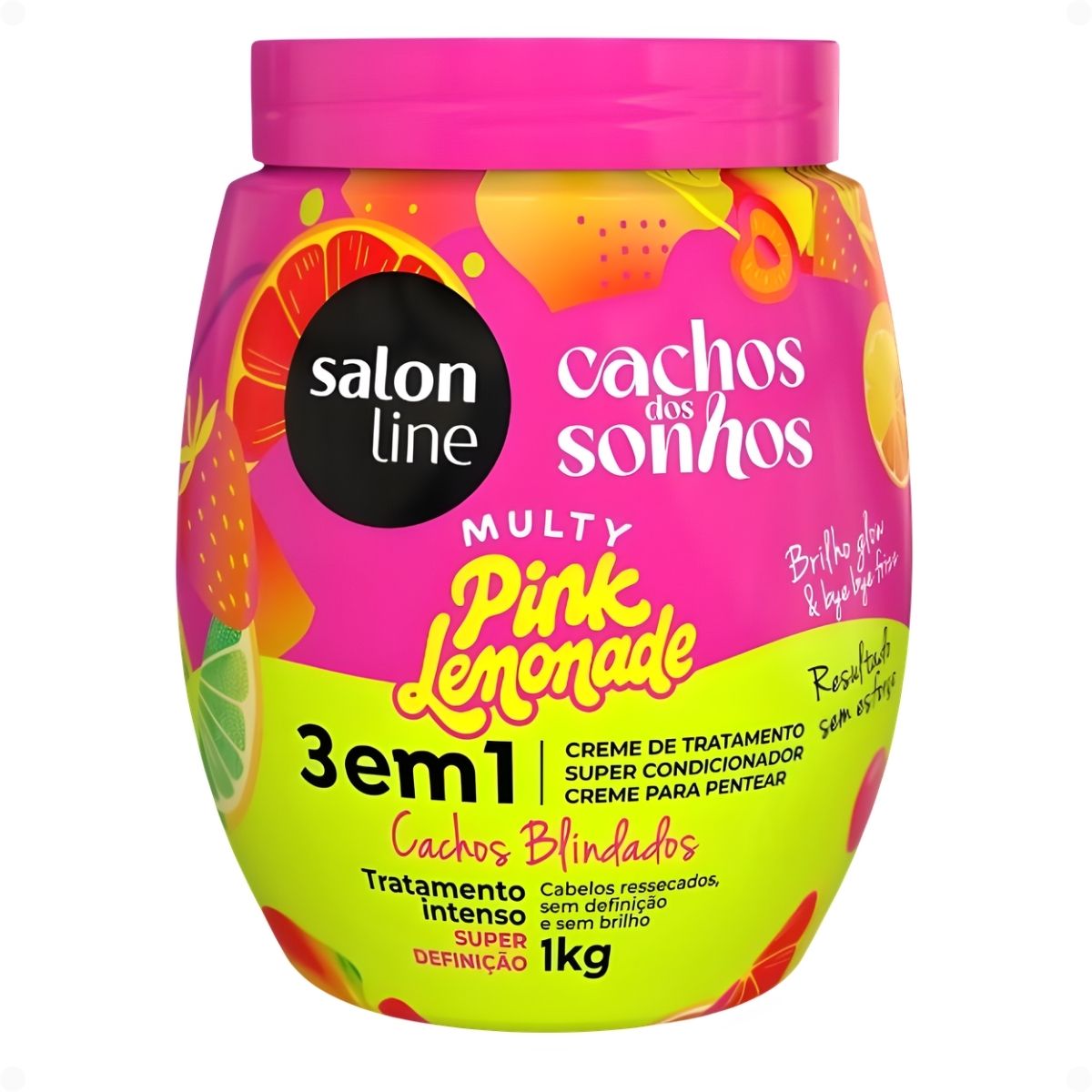 Kit Salon Line Pink Lemonade Cachos Dos Sonhos Completo + Mimos