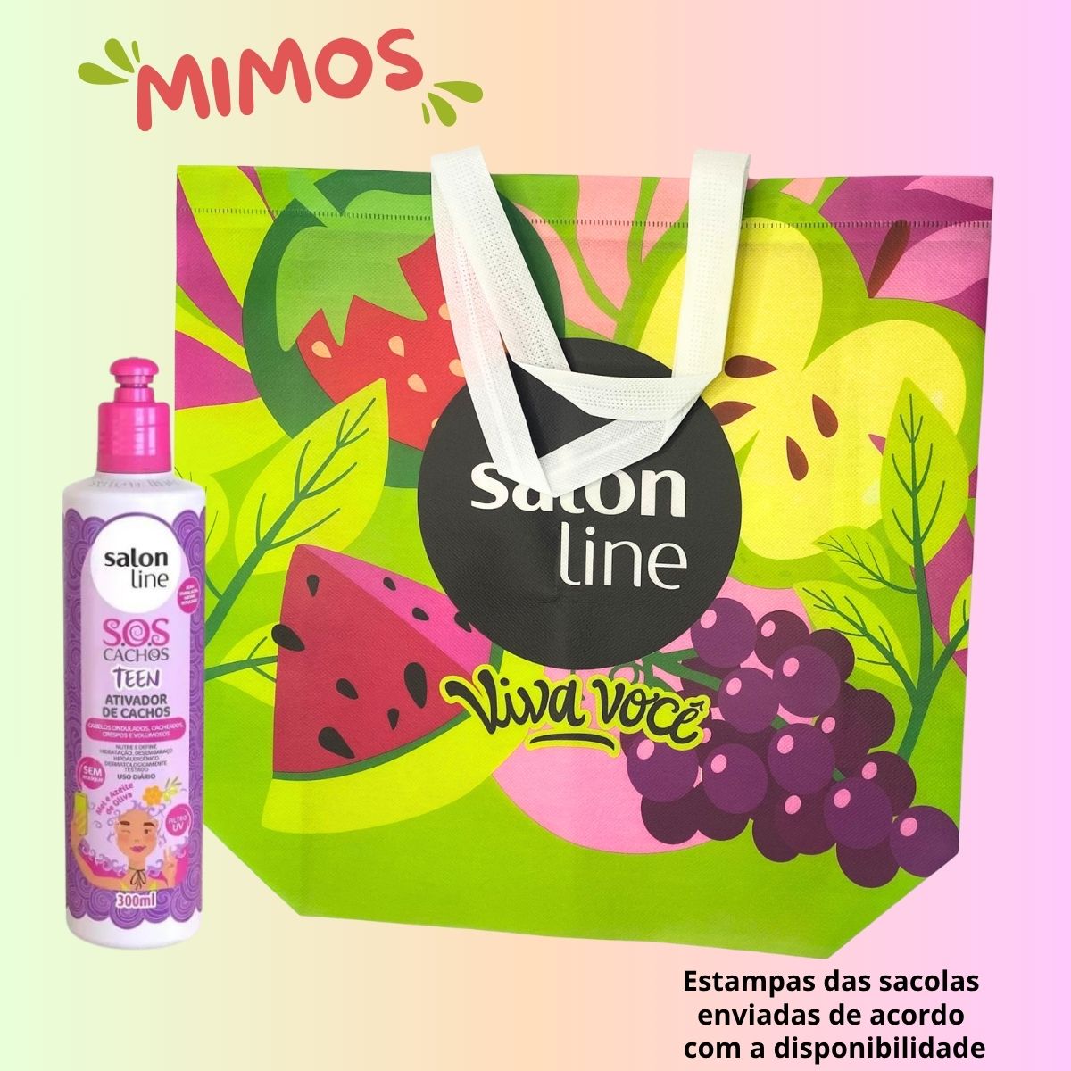 Kit Salon Line Pink Lemonade Cachos Dos Sonhos Completo + Mimos