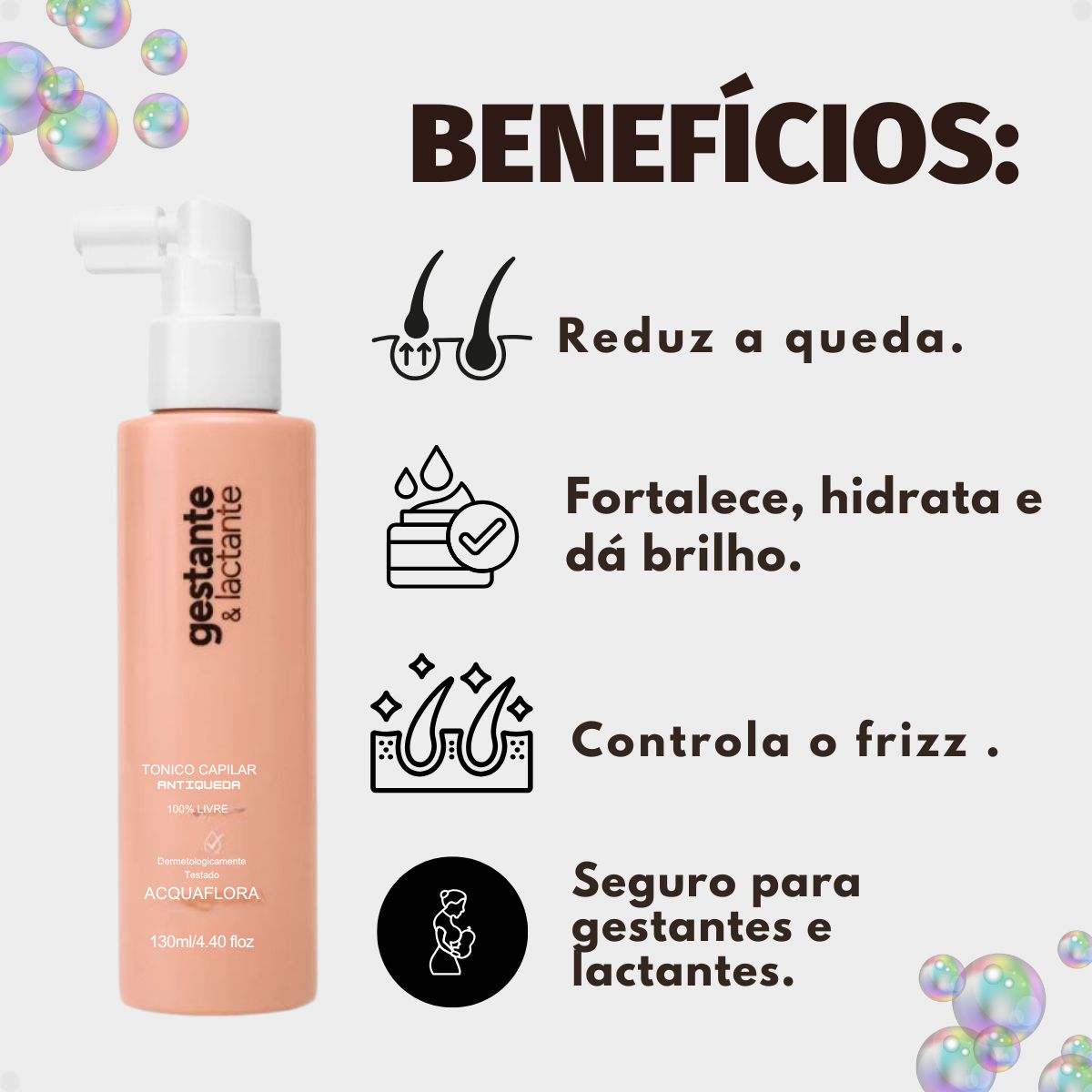 Tônico Capilar Antiqueda Acquaflora Gestante e Lactante 130ml