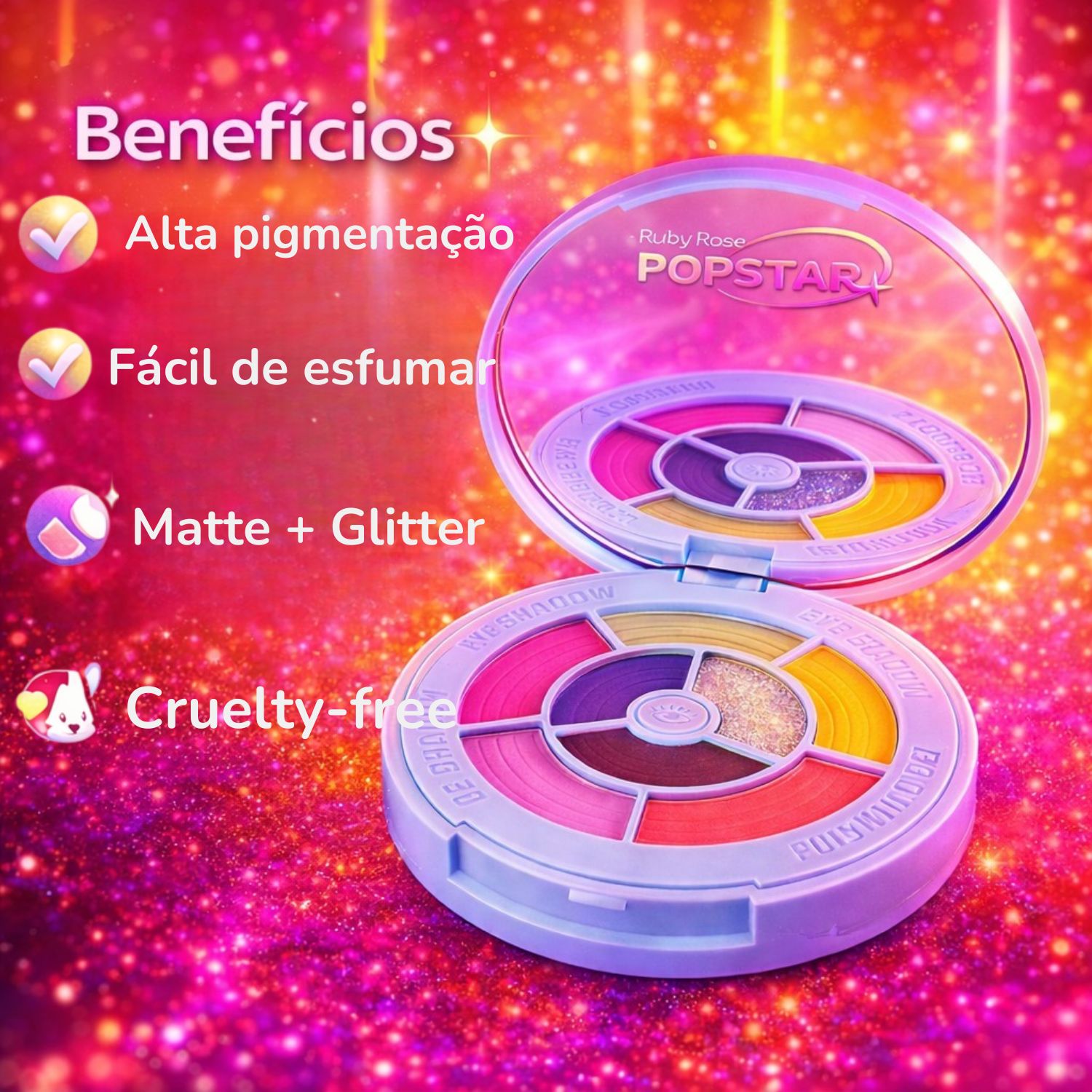 Paleta De Sombras Ruby Rose Popstar Only Hits Spicy Hb-e2200-2