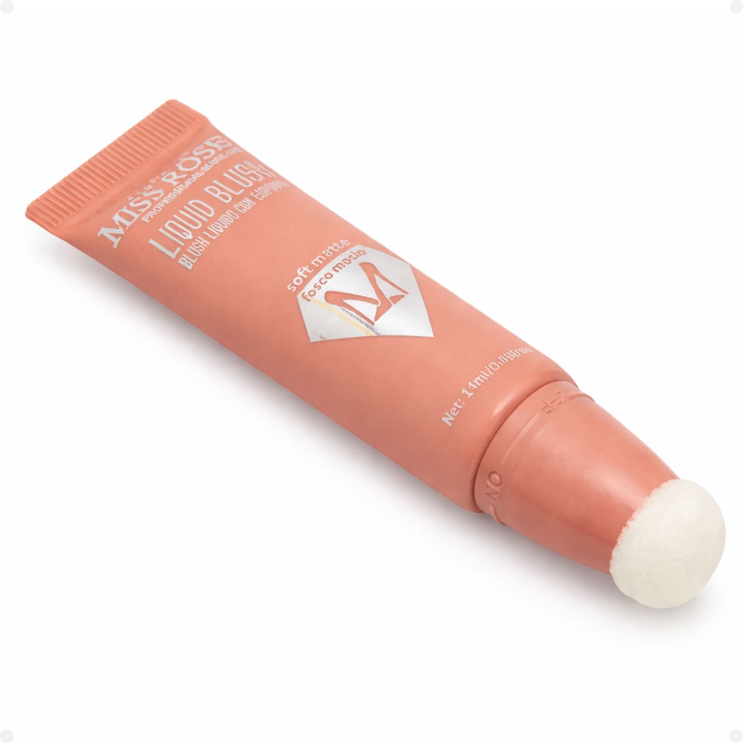 Blush Líquido Com Esponja Miss Rôse Fosco Macio 04 14ml - Teruya