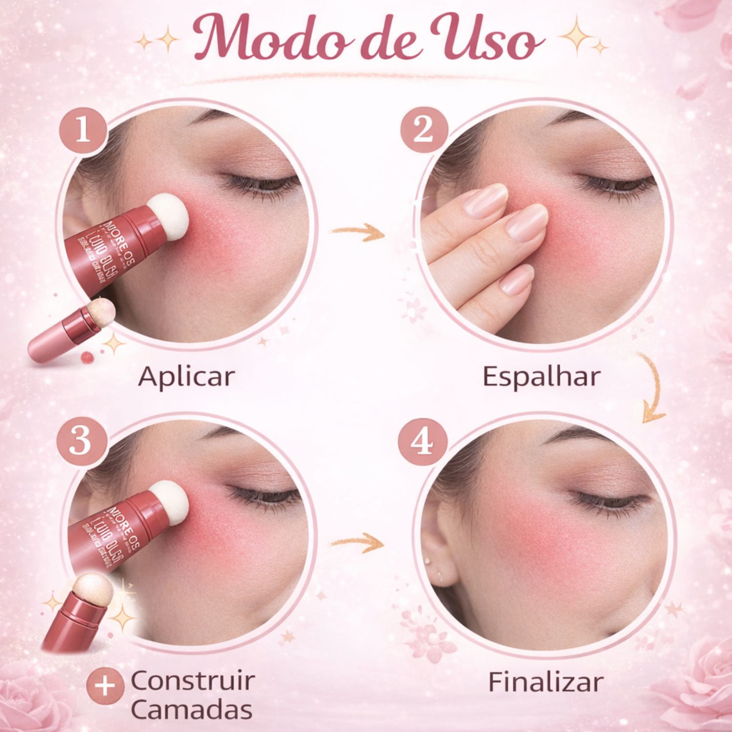 【お値下げ】misha&puff スケポン 3y rose blush Blush Líquido Com Esponja Miss Rôse Fosco Macio 04 14ml - Teruya