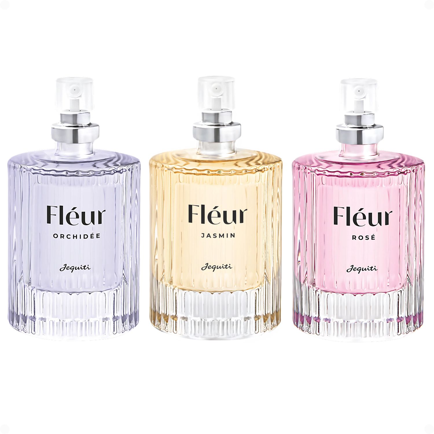 Kit Jequiti Fléur Colônia Feminina Floral | Orchidée Jasmin Rosé