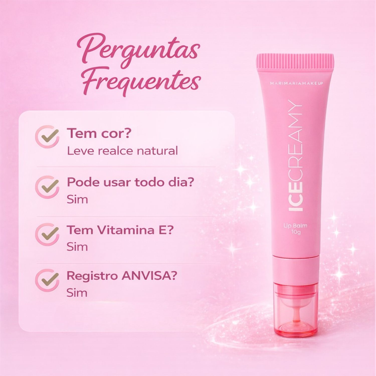 Lip Balm Mari Maria Makeup Ice Creamy Strawberry 10g - Teruya