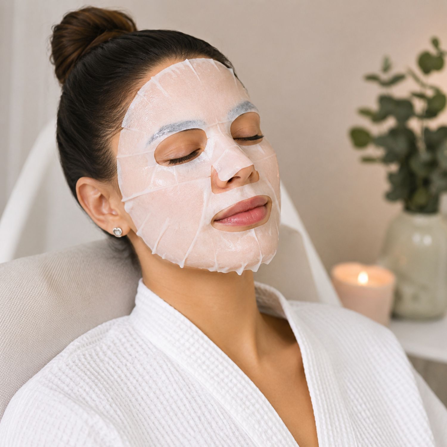 Mousa LU Sheet Mask & Essence Stem 2箱 Máscara Facial Coreana Kiss Ny Face Sheet Mask Collagen Colágeno