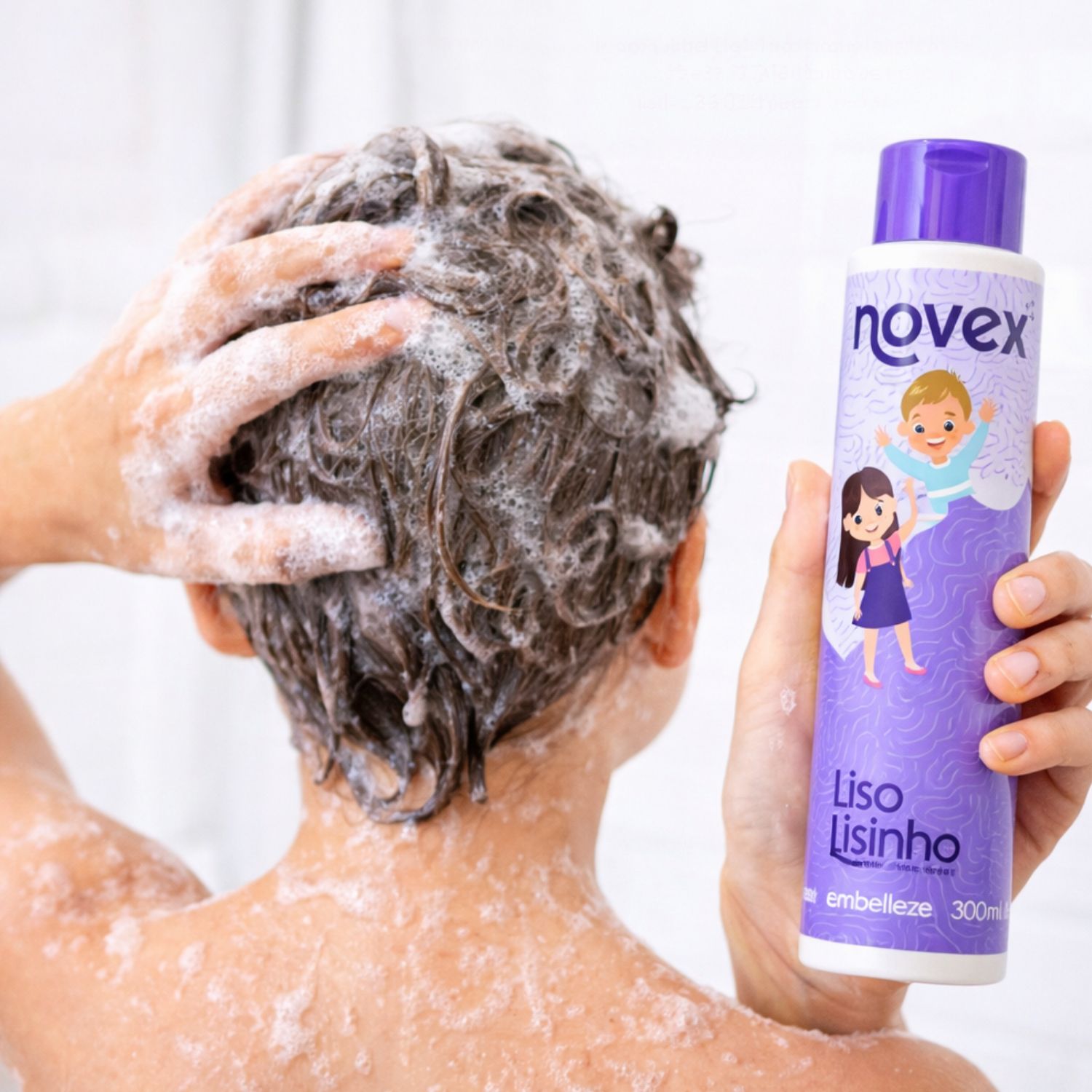 Kit Novex Liso Lisinho: Shampoo e Tratamento Condicionante 300ml