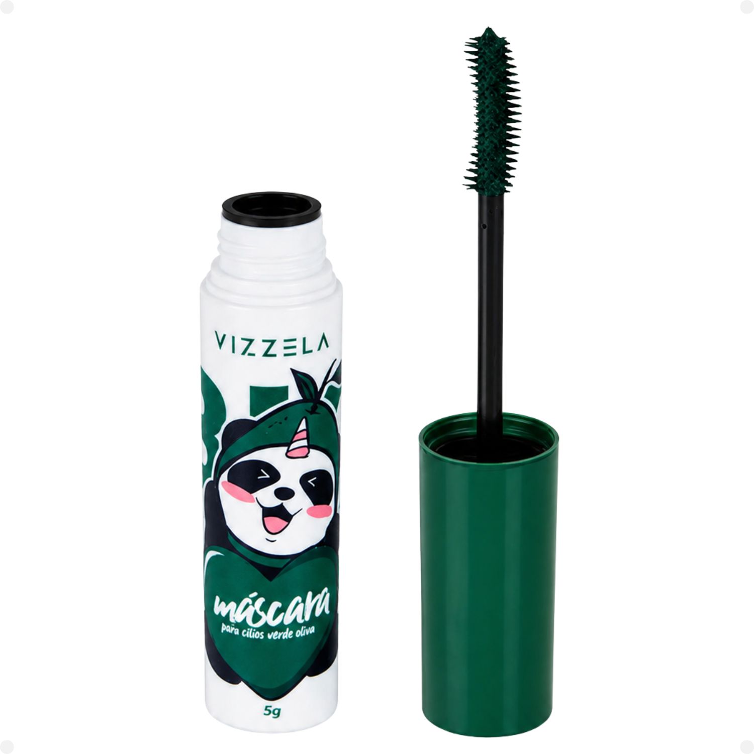 Kit Vizzela Olive Green: Máscara para Cílios Big No Panda e