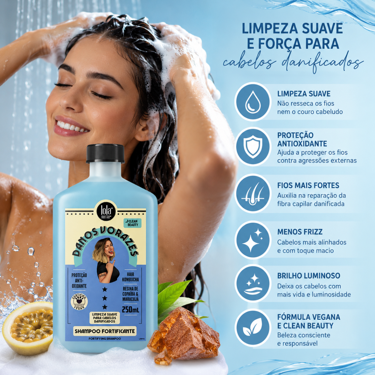 シャンプー Lifesience Invigorating Shampoo 250ml Shampoo Fortificante Danos Vorazes Lola 250ml - Teruya