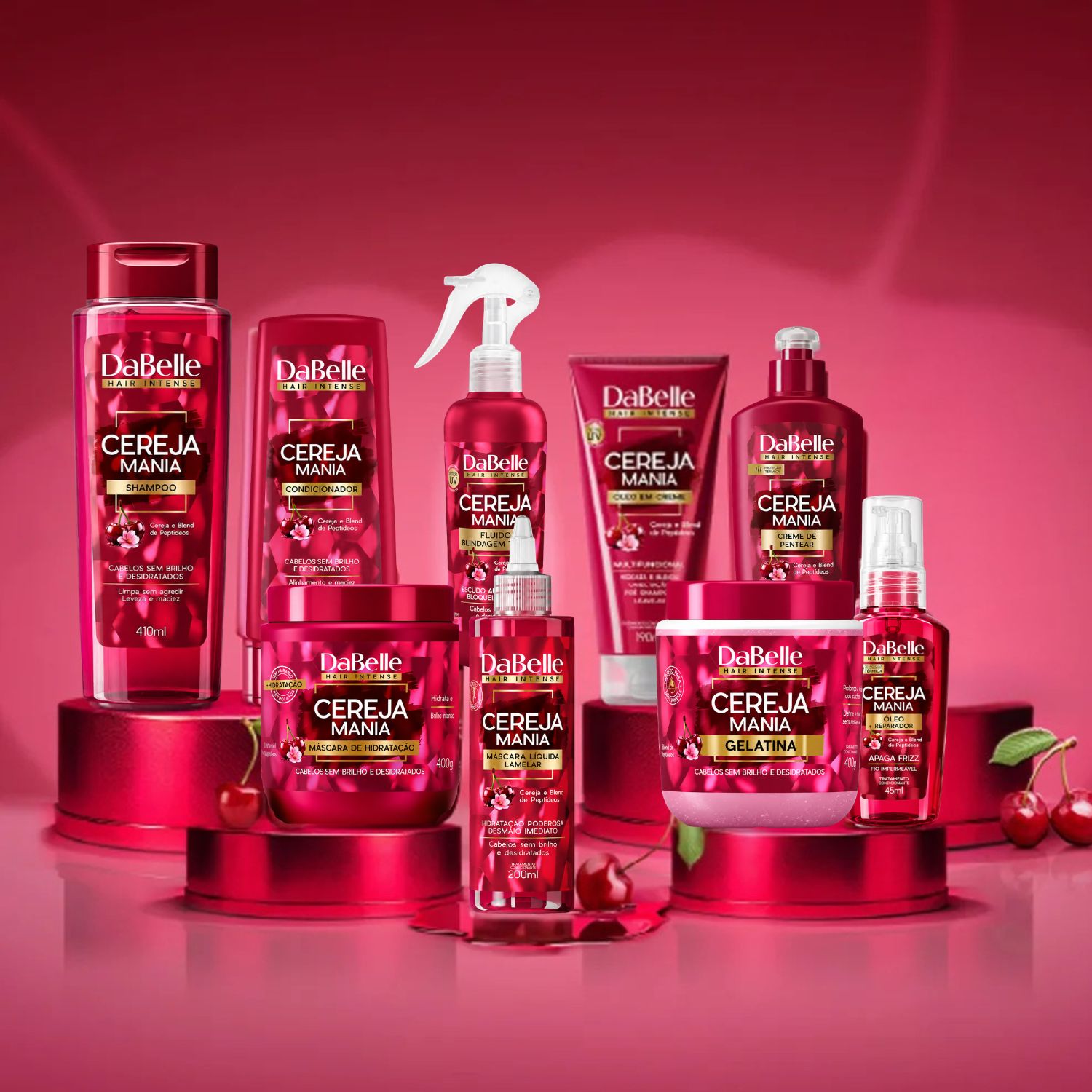 Kit Completo DaBelle Cereja Mania: Shampoo 410ml + Mimos - Teruya