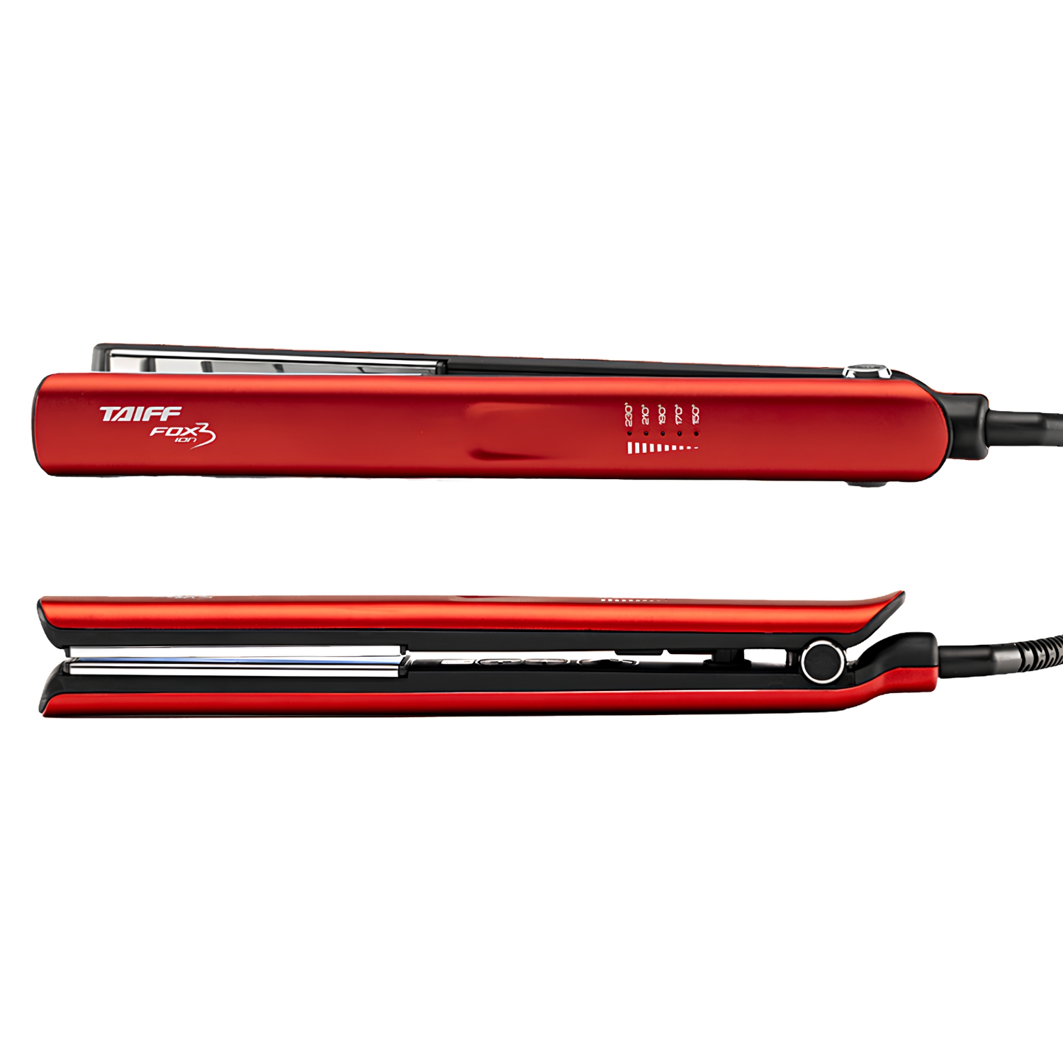 Kit Taiff Fox Ion 3 Soft Red: Chapa Bivolt + Secador 2200W 220v