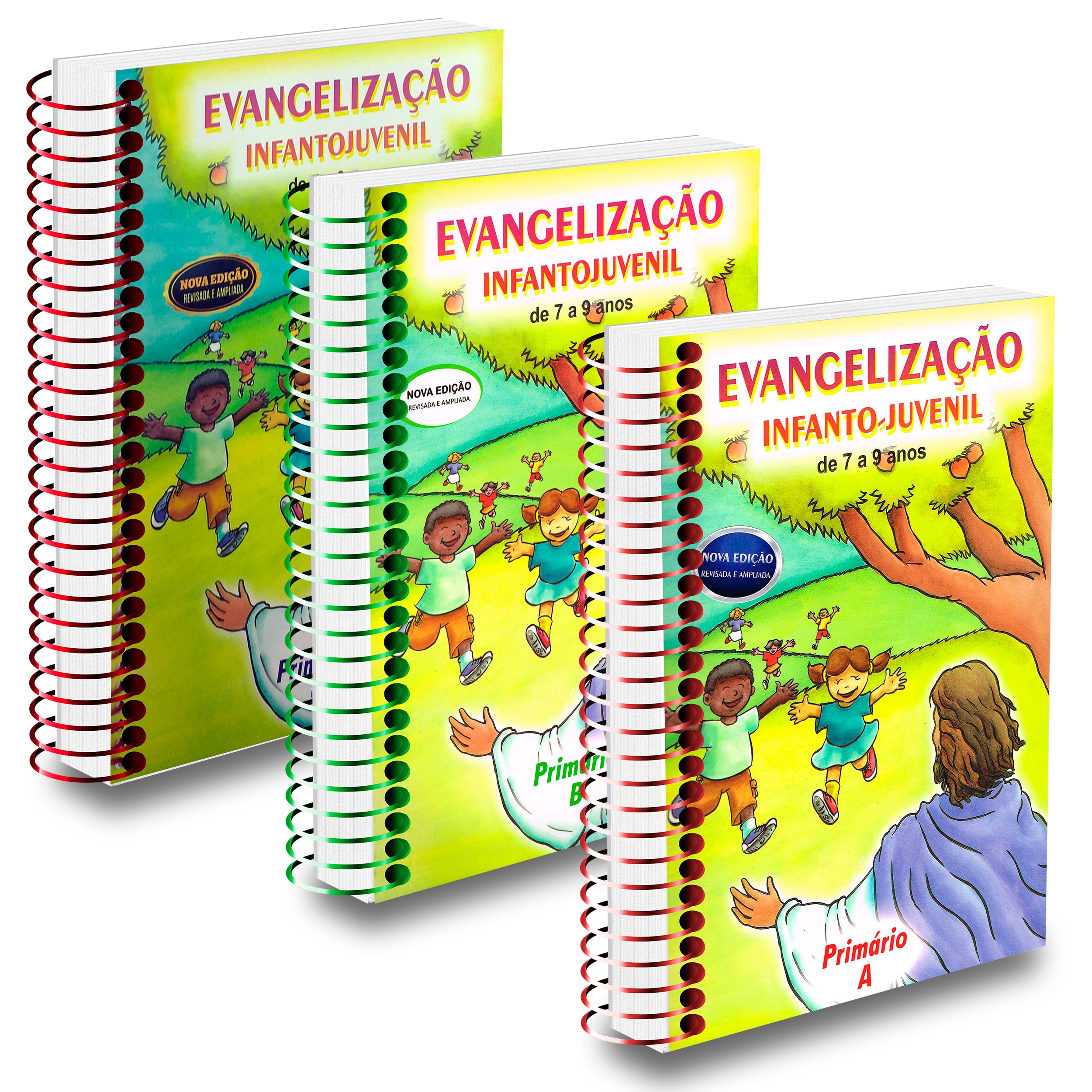 Kit Evangelização Infanto-Juvenil -A/B/C-de 7 a 9 Anos-3 Livros - Candeia